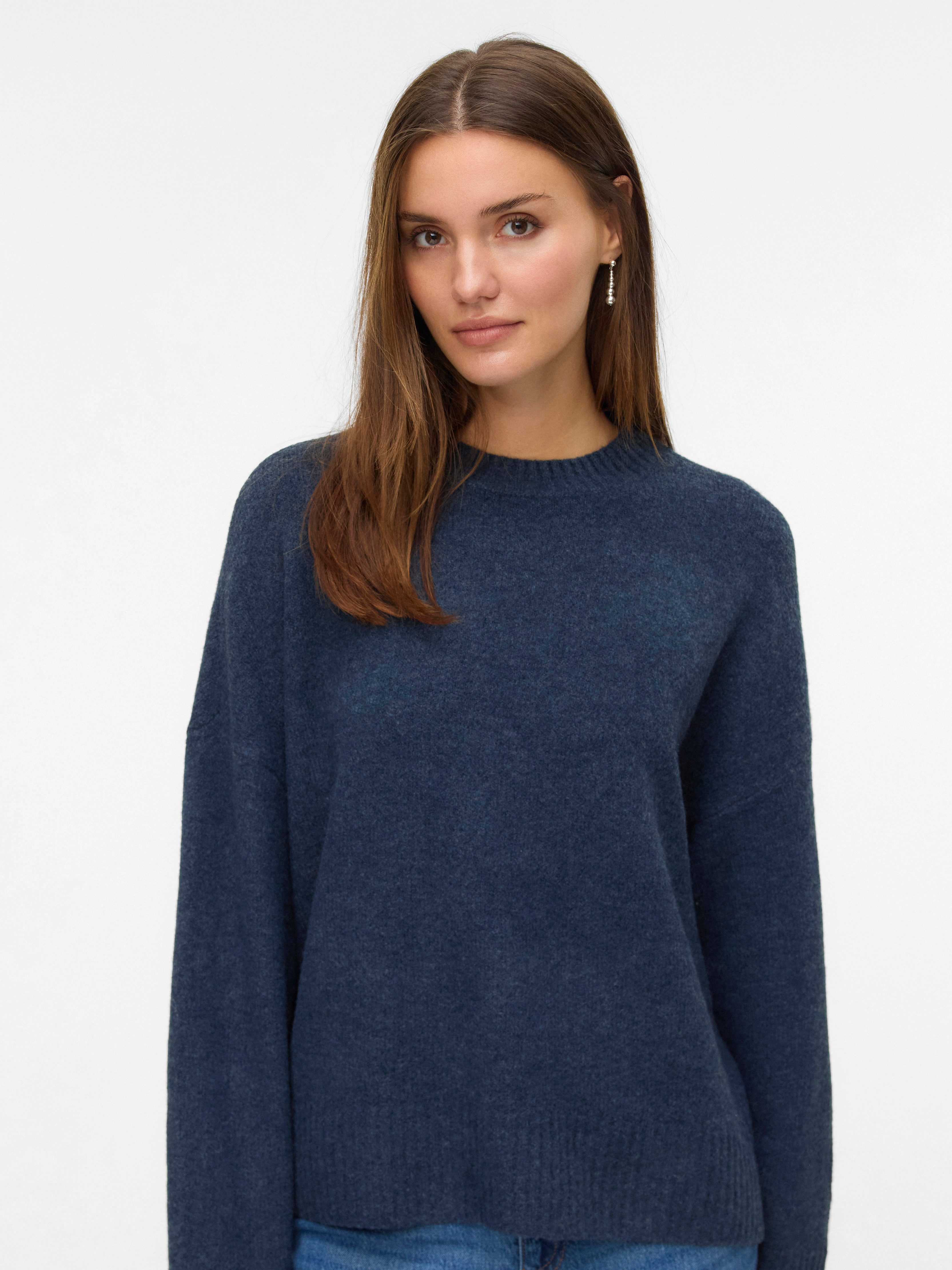 Vero Moda Strickpullover VMBOOM LS O-NECK günstig online kaufen