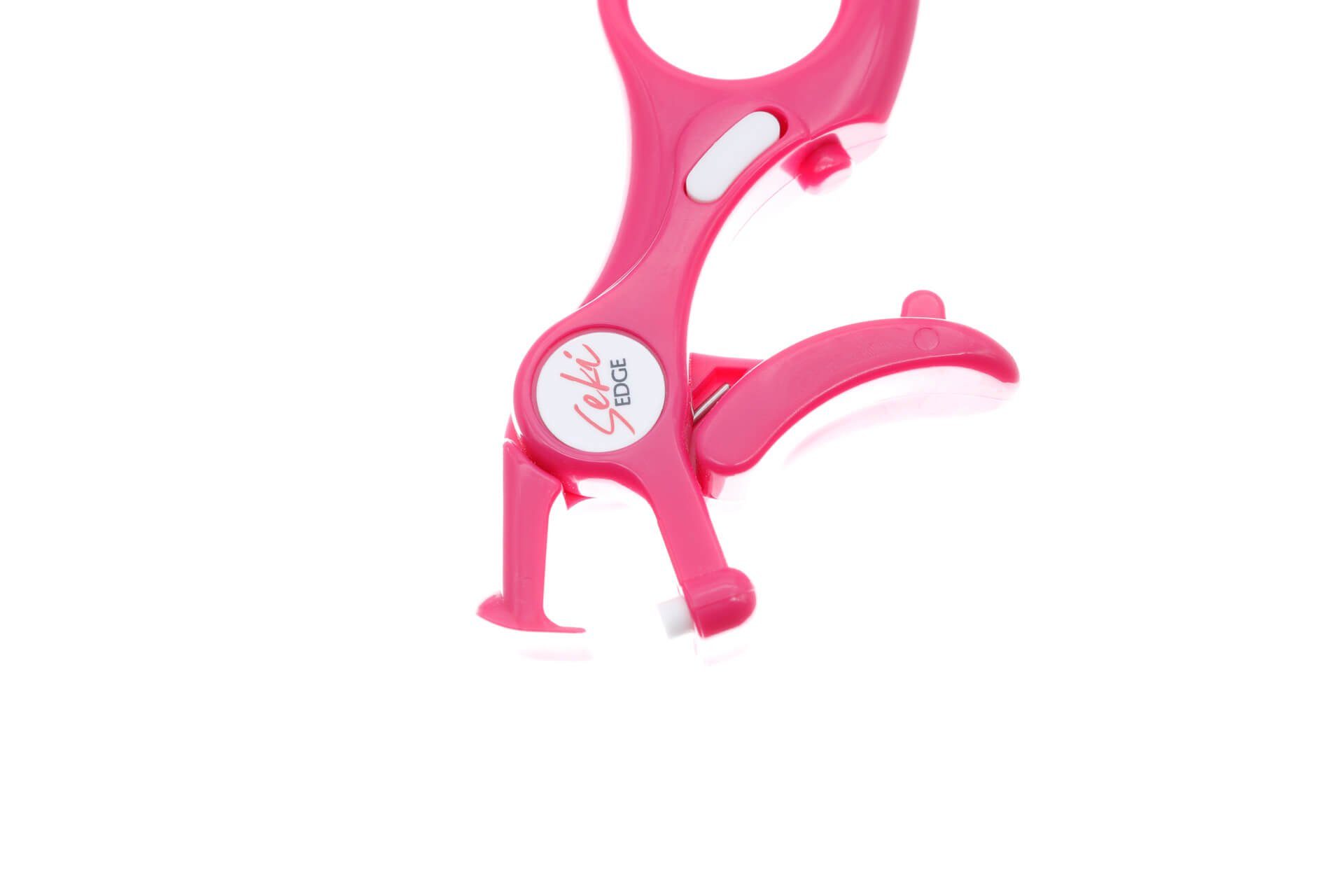 Seki EDGE Wimpernzange SS-600, Made in Japan, 90mm, Spot-Wimpernzange im 90-mm-Format, Edelstahlfeder und Silikonpad