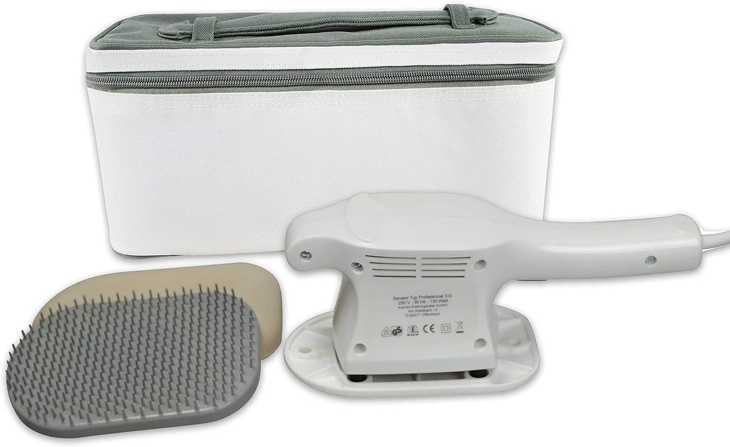Arends Elektrogeräte GmbH Massagegerät Großflächenmassagegerät 3D Senator Professional Made in Germany, Komplett-Set 4-tlg., hilft beim Abhusten, Fördert Atmung, Durchblutung und Stoffwechsel
