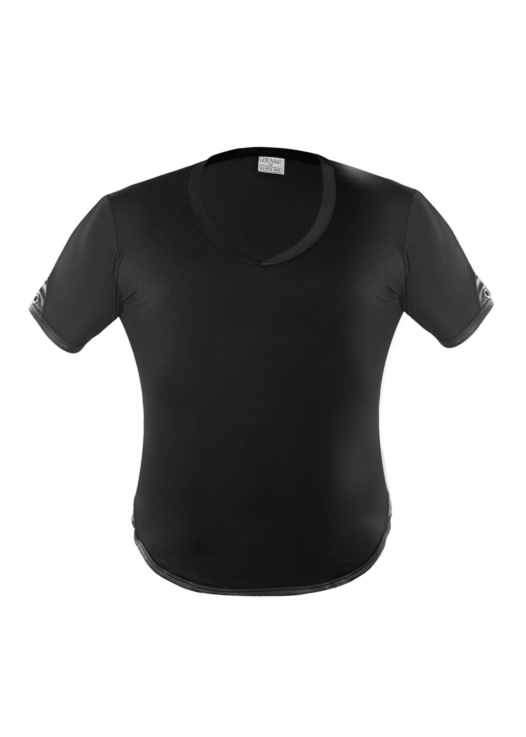 Geronimo T-Shirt Erotic Mission T-Shirt mit Niete Black (Polyamid)