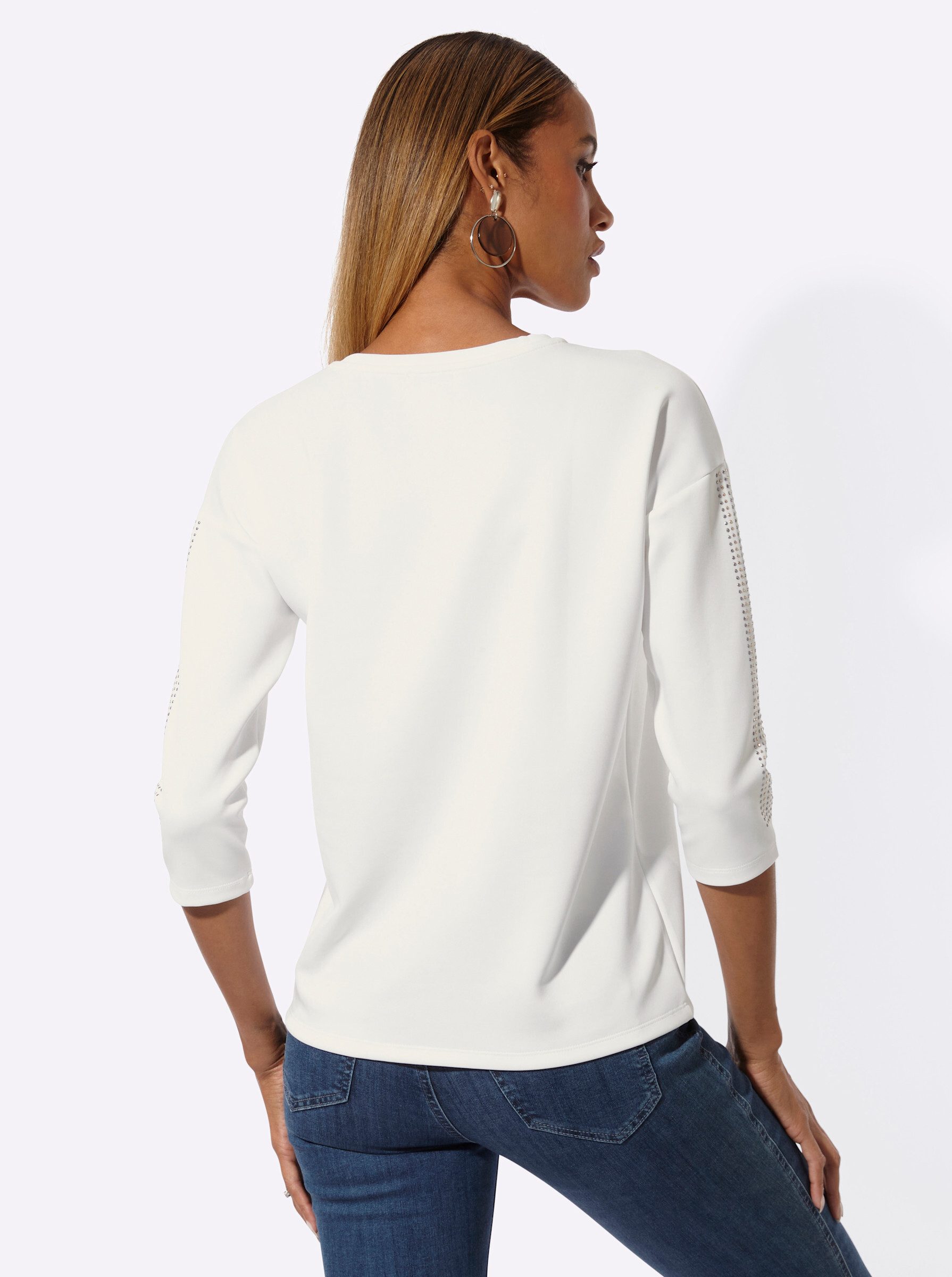 creation L Sweater Modal-Mix-Sweatshirt 3/4-Arm günstig online kaufen