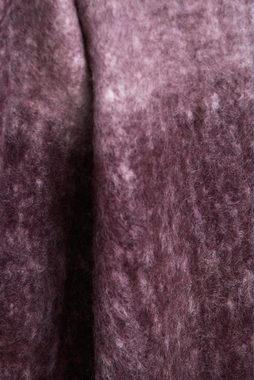 Wohndecke Maviola, weiche Kuscheldecke, Streifen in Lila, 25 % Wolle, 130x170 cm, carla&marge, Tagesdecke / Plaid in Violett, Rosa und Weiß