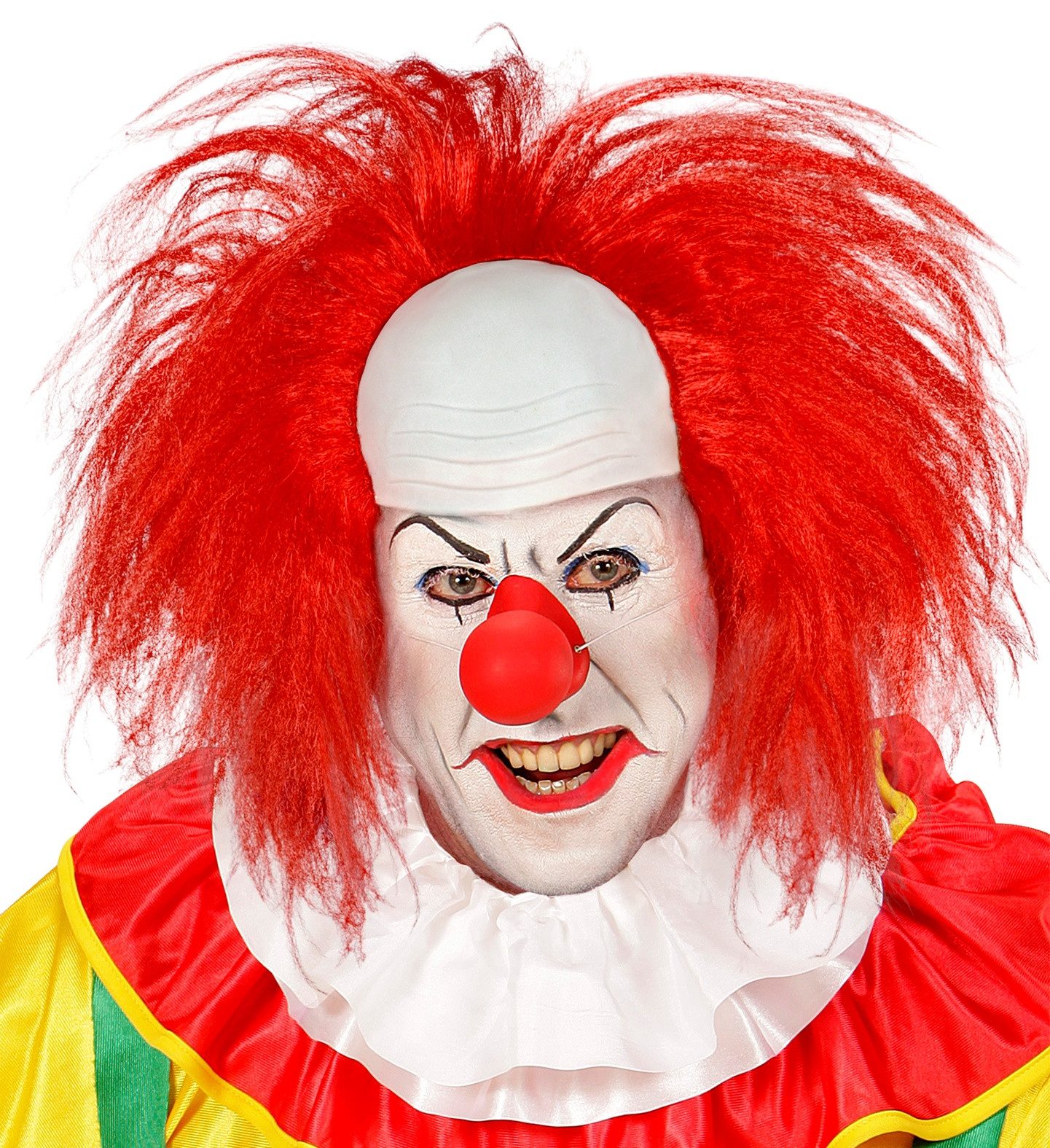 Widmann S.r.l. Kostüm-Perücke Perücke 'Clownglatze mit roten Haaren', Rot