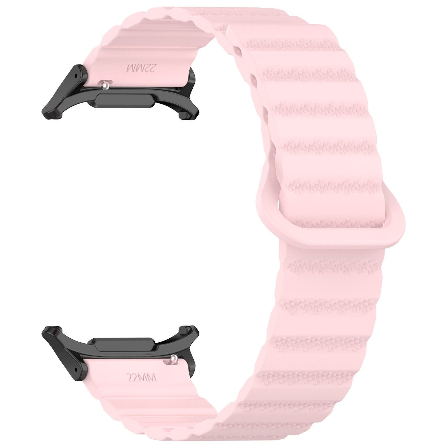 Wigento Smartwatch-Armband Für Samsung Galaxy Watch Ultra 47mm Silikon Magnetisches Arm Band