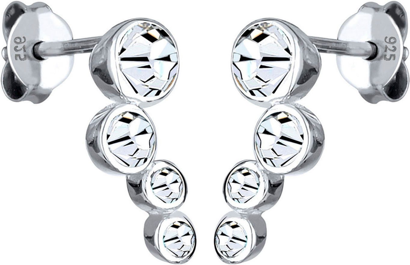 Elli Paar Ohrstecker Schmuck Geschenk Silber 925 Ohrringe, mit Glasstein