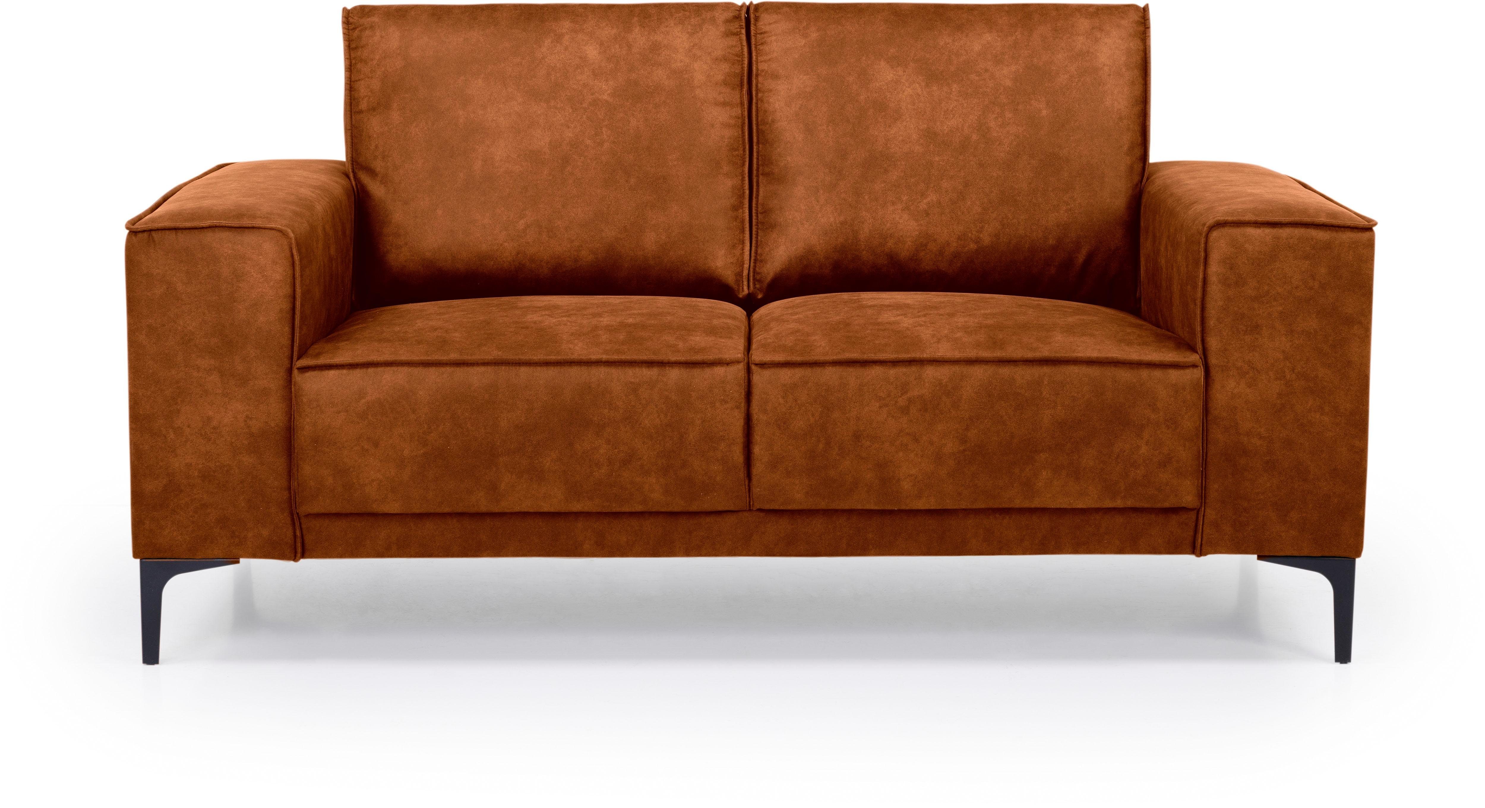 Places of Style 2-Sitzer "Kompaktsofa Oland, Struktur, Flachgewebe, Luxus-M günstig online kaufen