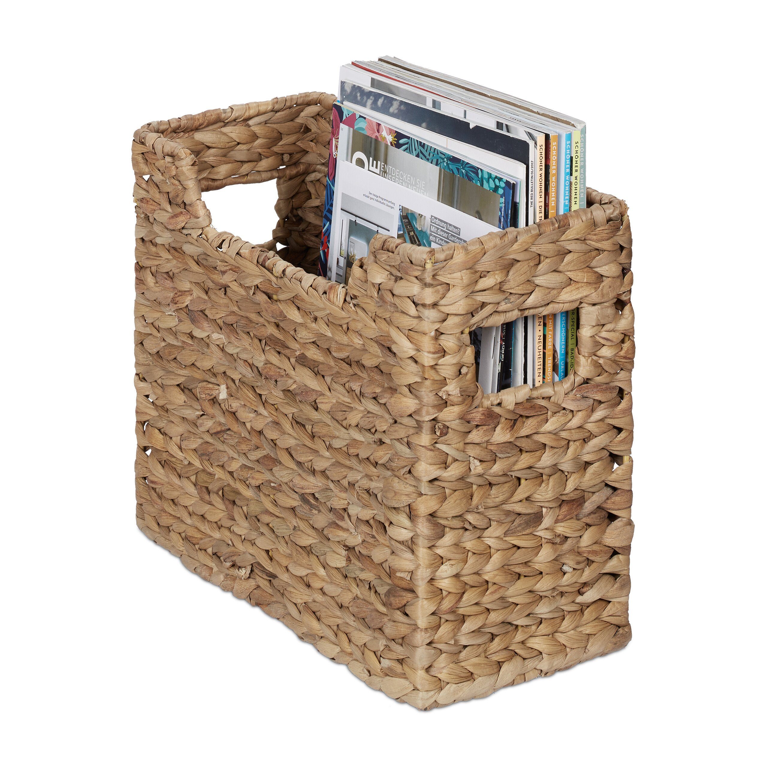 relaxdays Zeitungsständer Wasserhyazinthe günstig online kaufen