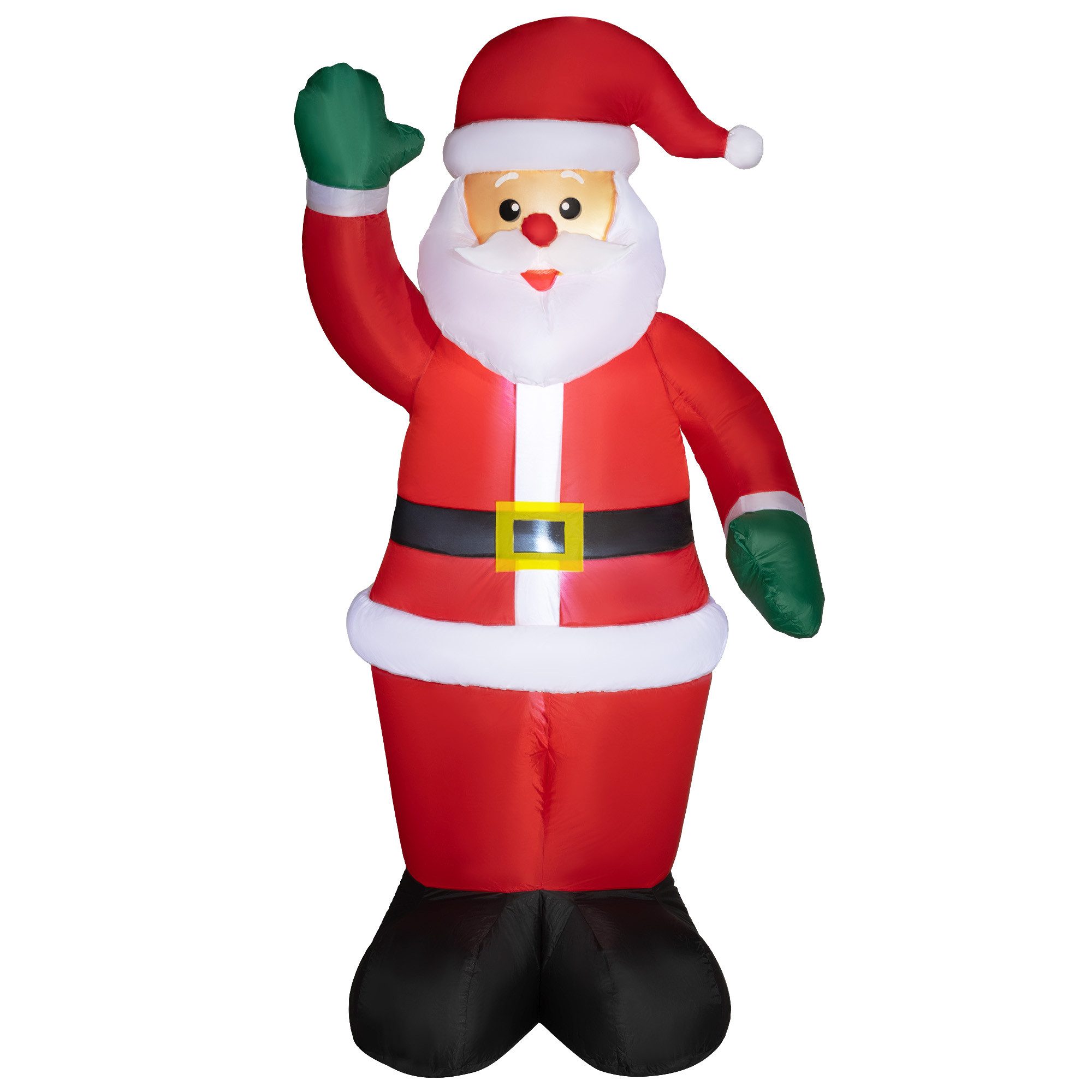 Outsunny Weihnachtsfigur 1,84 m, mit LED-Beleuchtung (Selbstaufblasende Wei günstig online kaufen