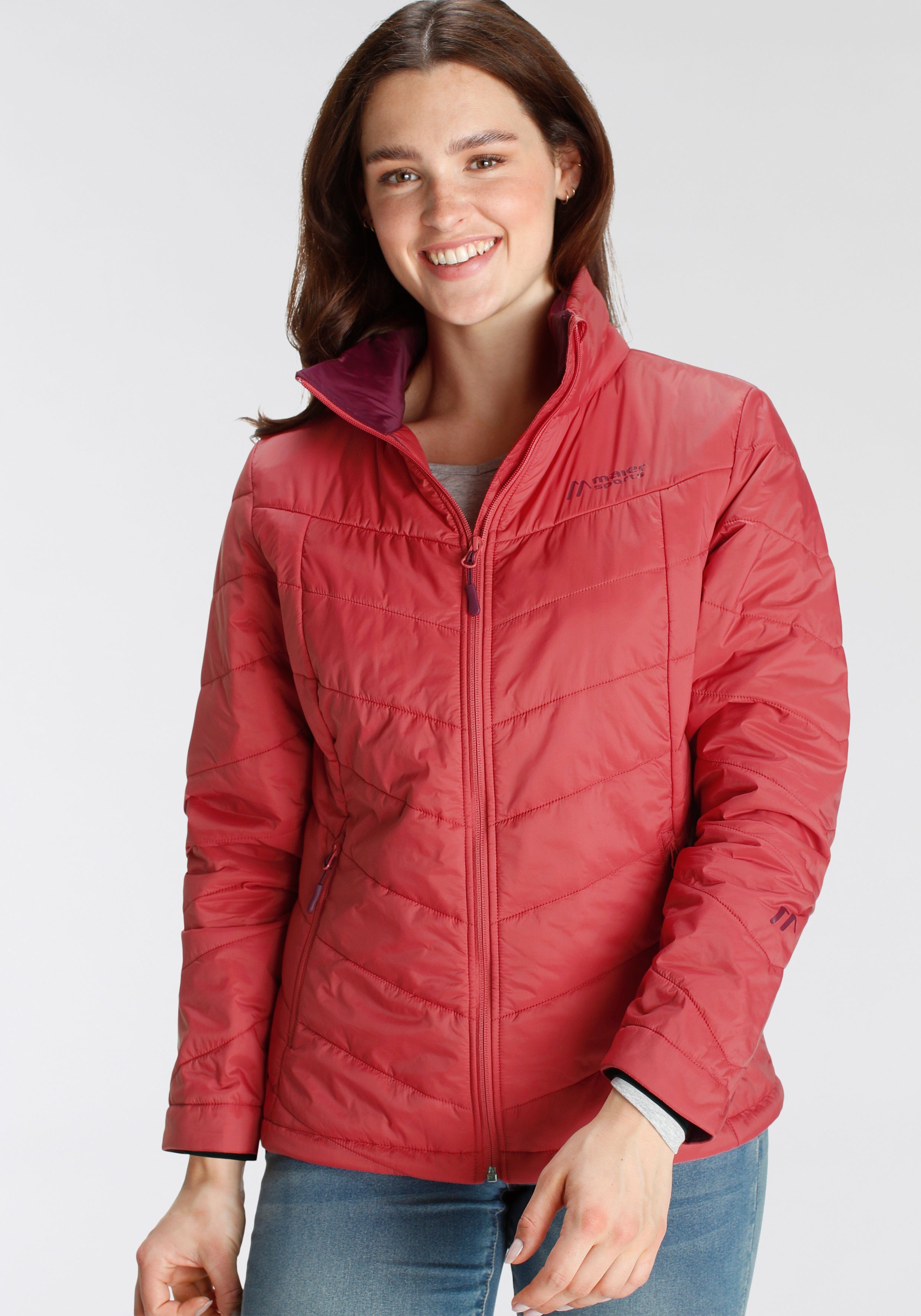 Maier Sports Steppjacke Steppjacke m-loft Damen auch in großen Größen erhältlich ripe raspberry