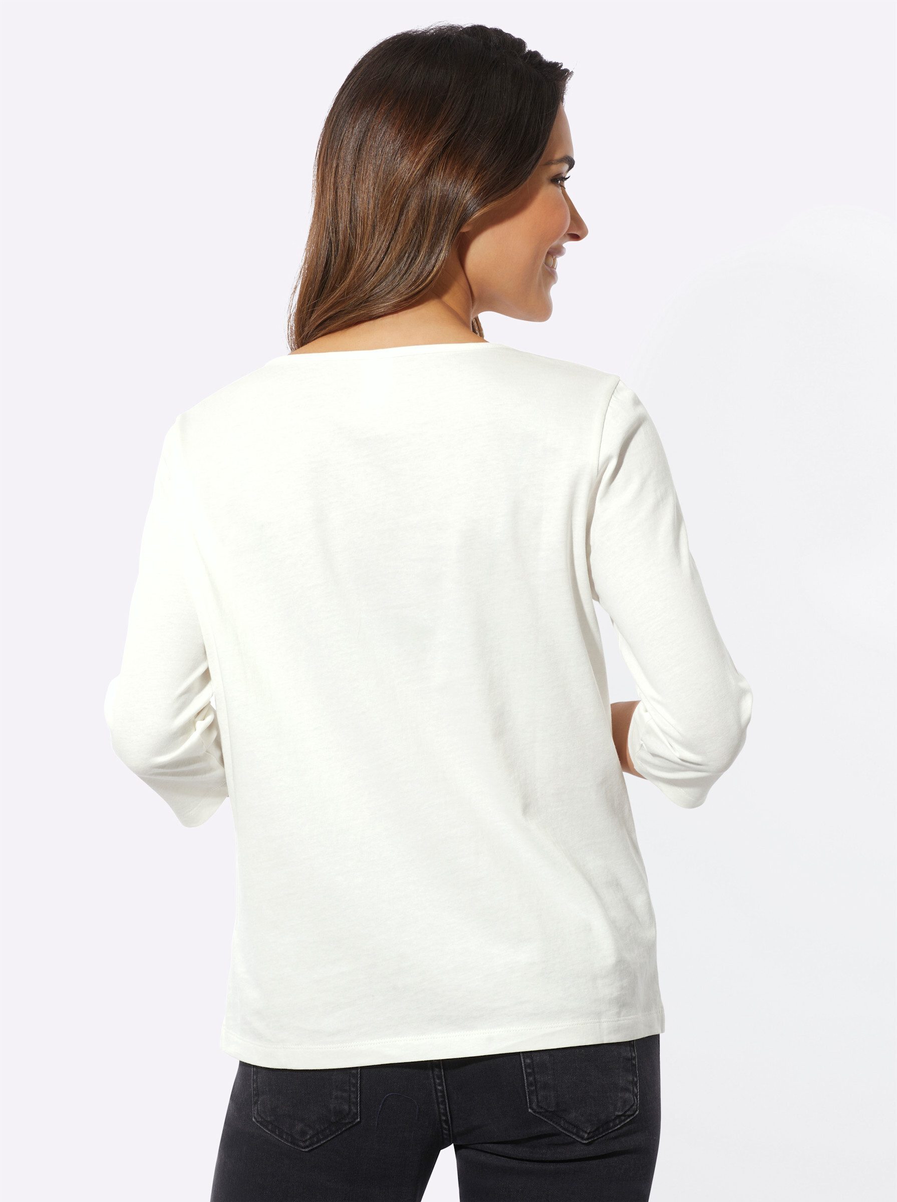 Sieh an! T-Shirt Rundhals-Shirt 3/4-Arm günstig online kaufen