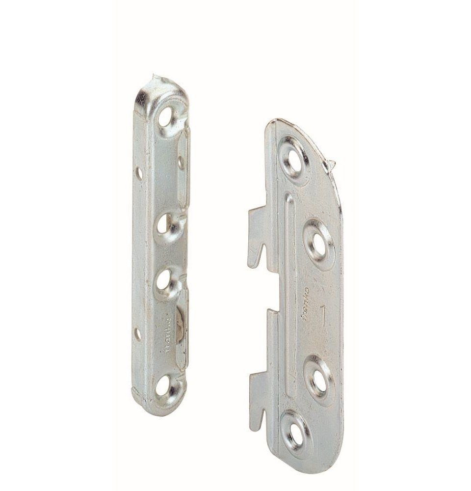 Flachverbinder Hettich Bettbeschlag zum Verbinden, verzinkt, 4