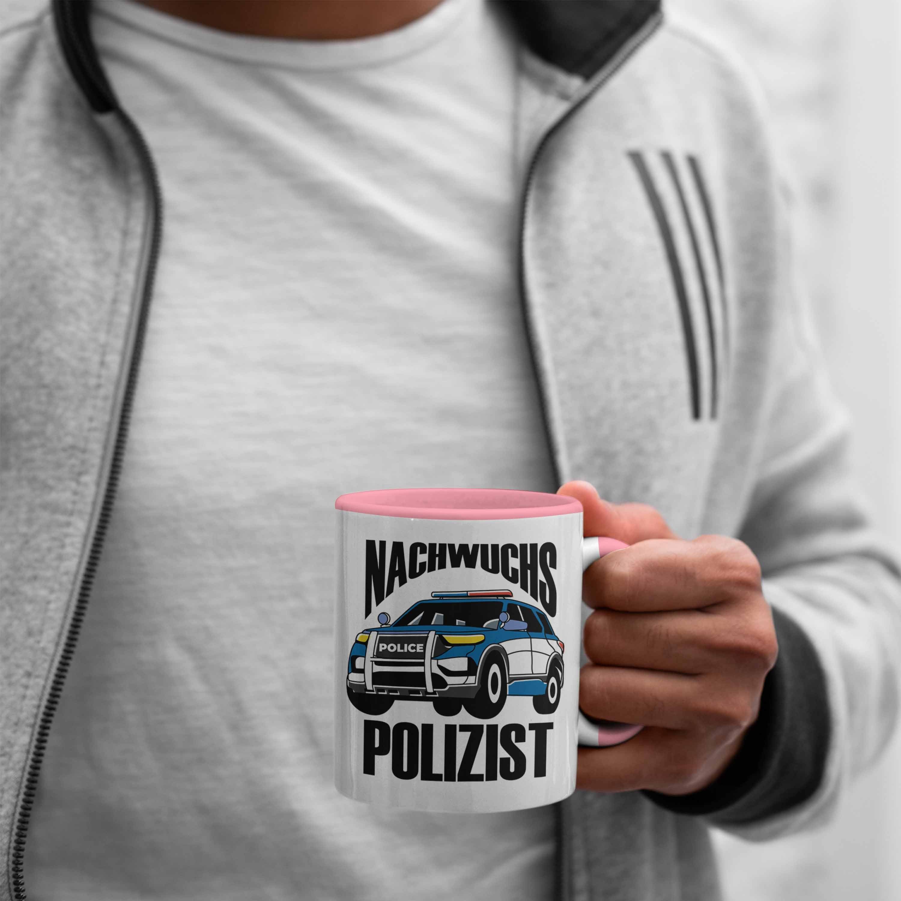 Sch Geschenk Rosa Jungs Einschulung Polizist" Trendation - Tasse Tasse kleine "Nachwuchs für