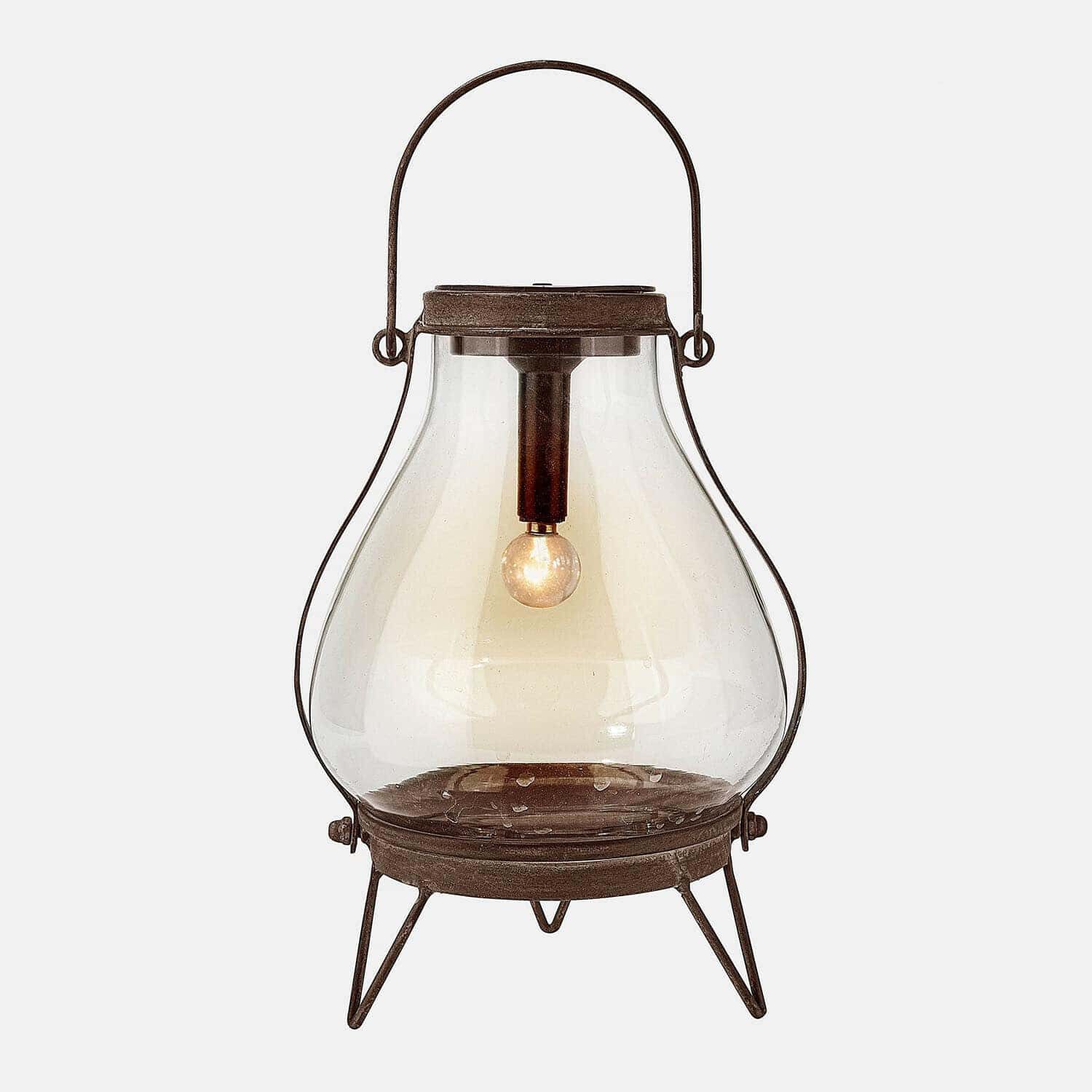 Mirabeau LED Laterne Solar-Laterne Scarron antikbraun