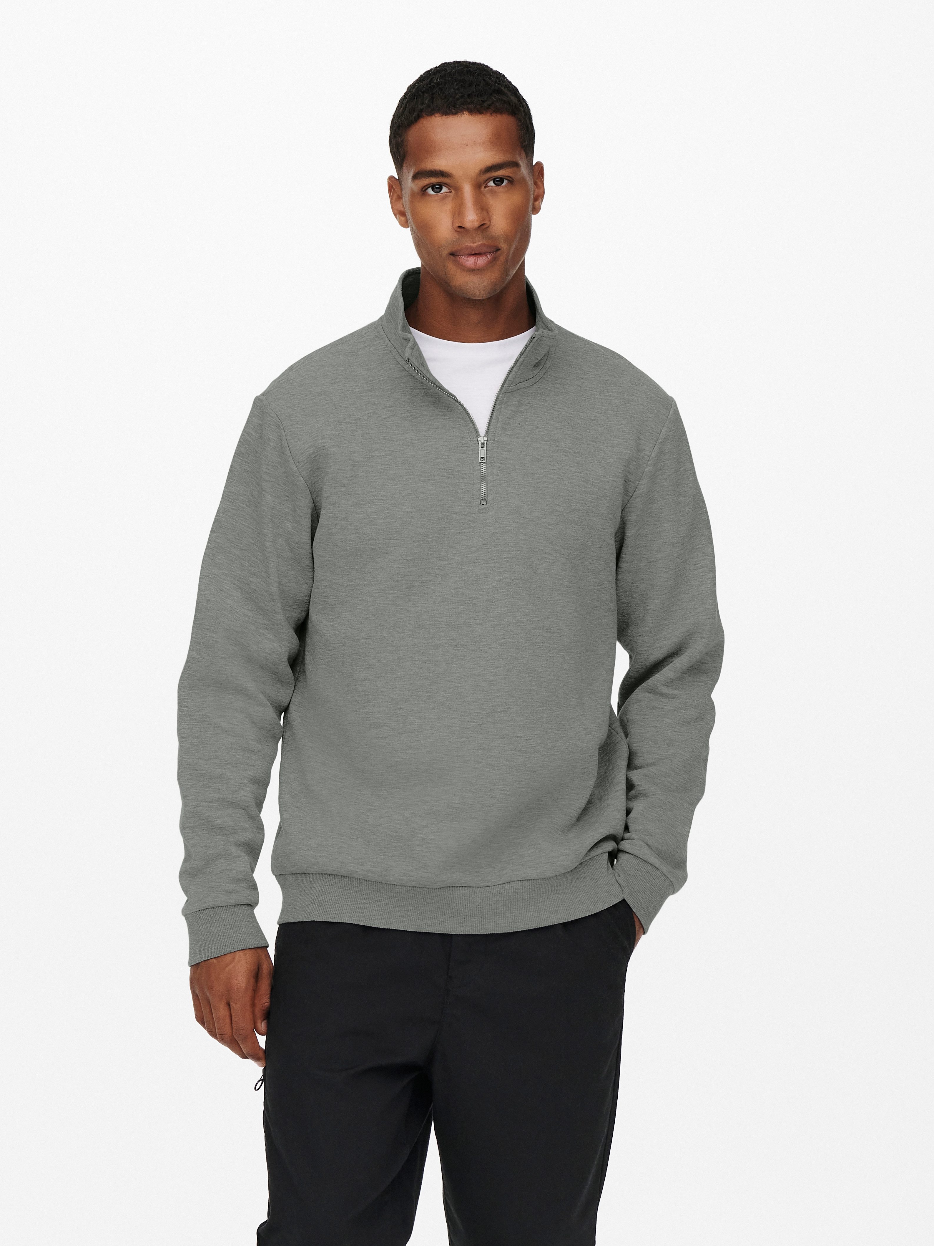 ONLY & SONS Sweatshirt ONSCERES HALF ZIP SWEAT Baumwollmischung, regular fit