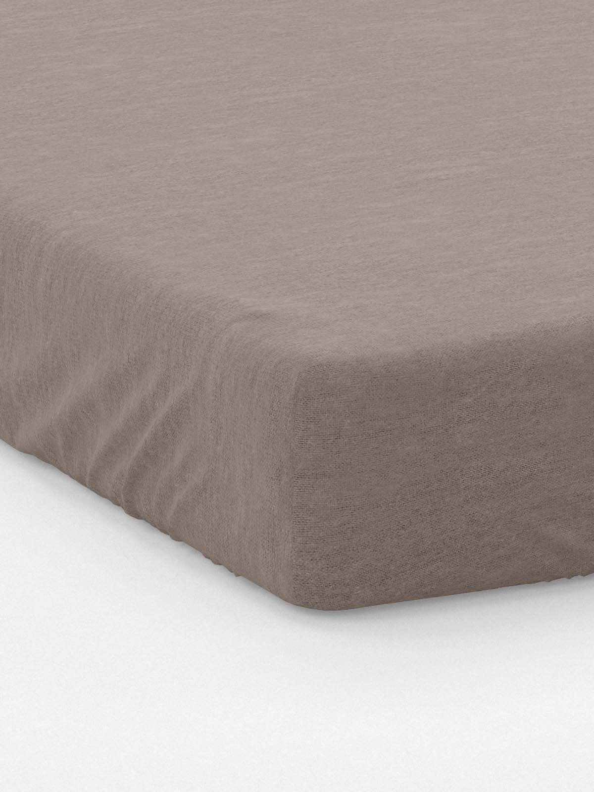 Best Class Spannbettlaken Jersey Gelbbraun - 90-200x190-200 cm, 100% Baumwolle, Gummizug: Rundum, (1 Stück), Jersey Spannbettlaken Spannbetttuch bis 25 cm Steghöhe