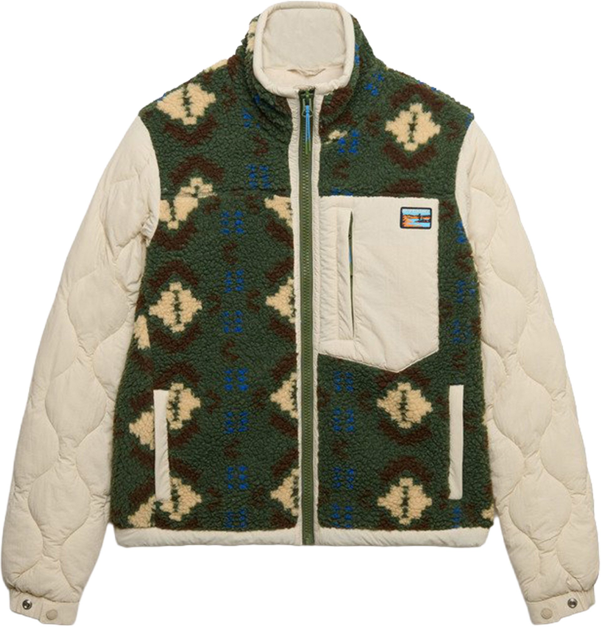 Superdry Motorradjacke Fleece Onion Quilt Damen Hybridjacke