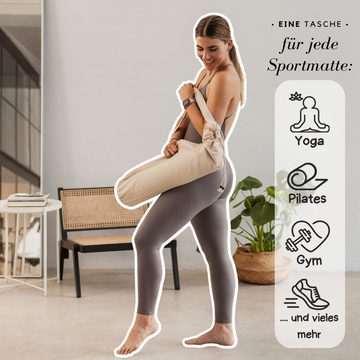 Flora Furora Yogatasche Yogatasche für kleine bis 200cm große Yogamatten, Yoga Zubehör