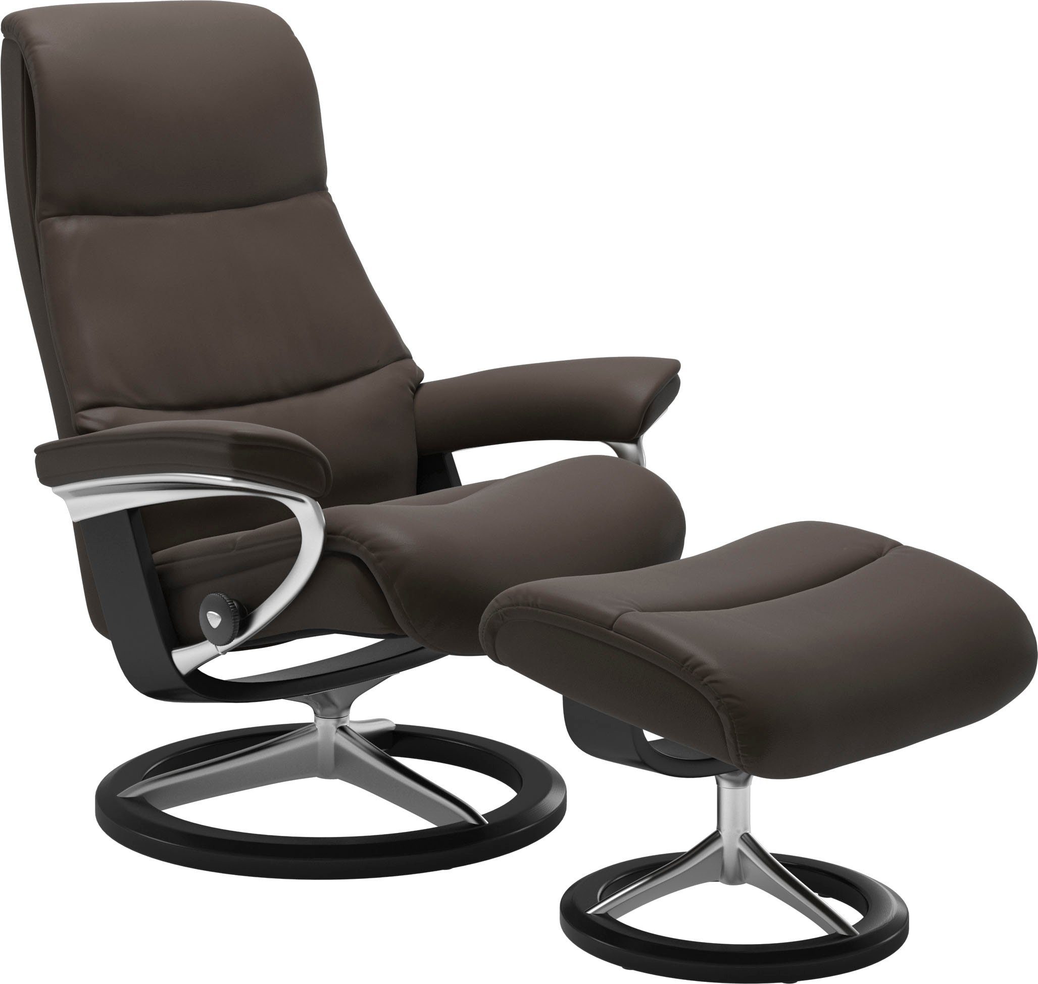 Stressless® Relaxsessel View, mit Signature Base, Größe M,Gestell Schwarz | Funktionssessel