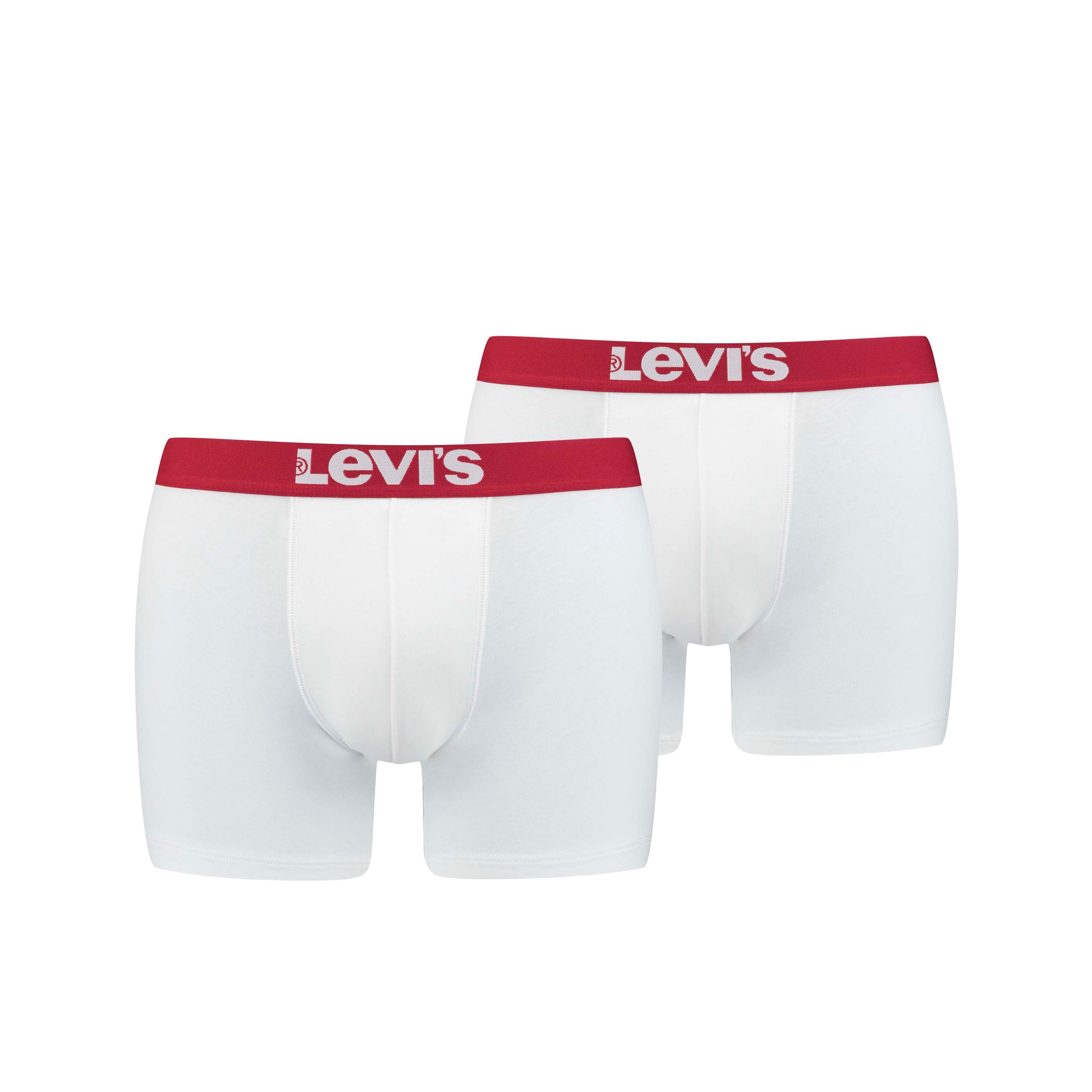 Doppelpack Weiß 2er (2erPack) Levi's® Levi's® ohne im Pack (2 Eingriff Boxershorts (2er Boxershorts Pack) Stück)