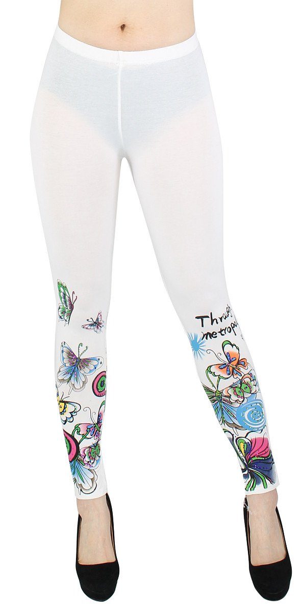 dy_mode Leggings Bunt geblümte Damen Leggings günstig online kaufen
