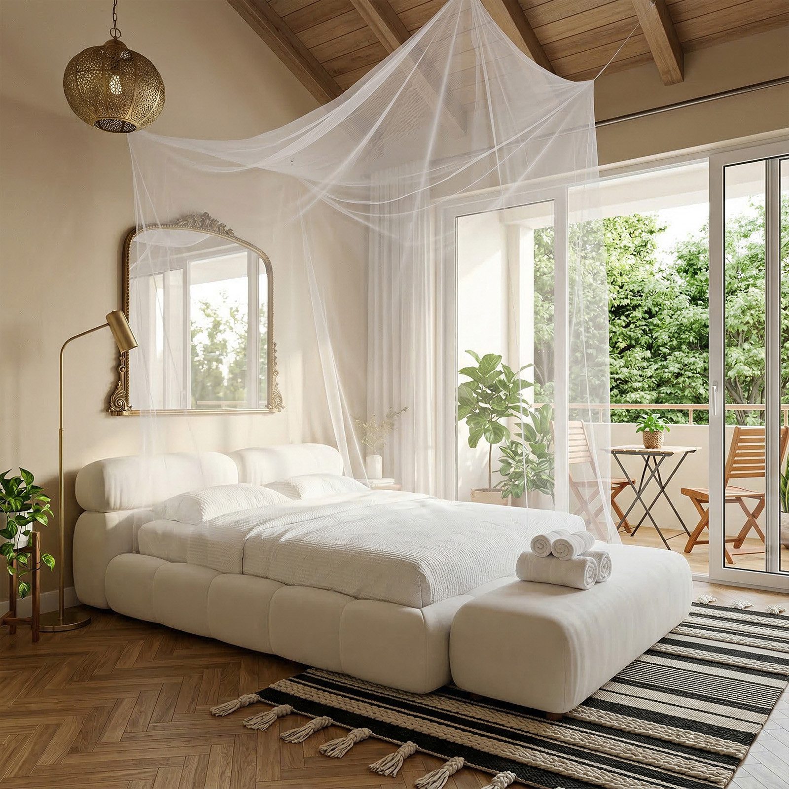 Sekey Moskitonetz Moskitonetz Bett Insektenschutz für Einzel- und Doppelbett Fliegennetz, 220x100x200cm Einzel Rechteckiges für Schlafzimmer Reise