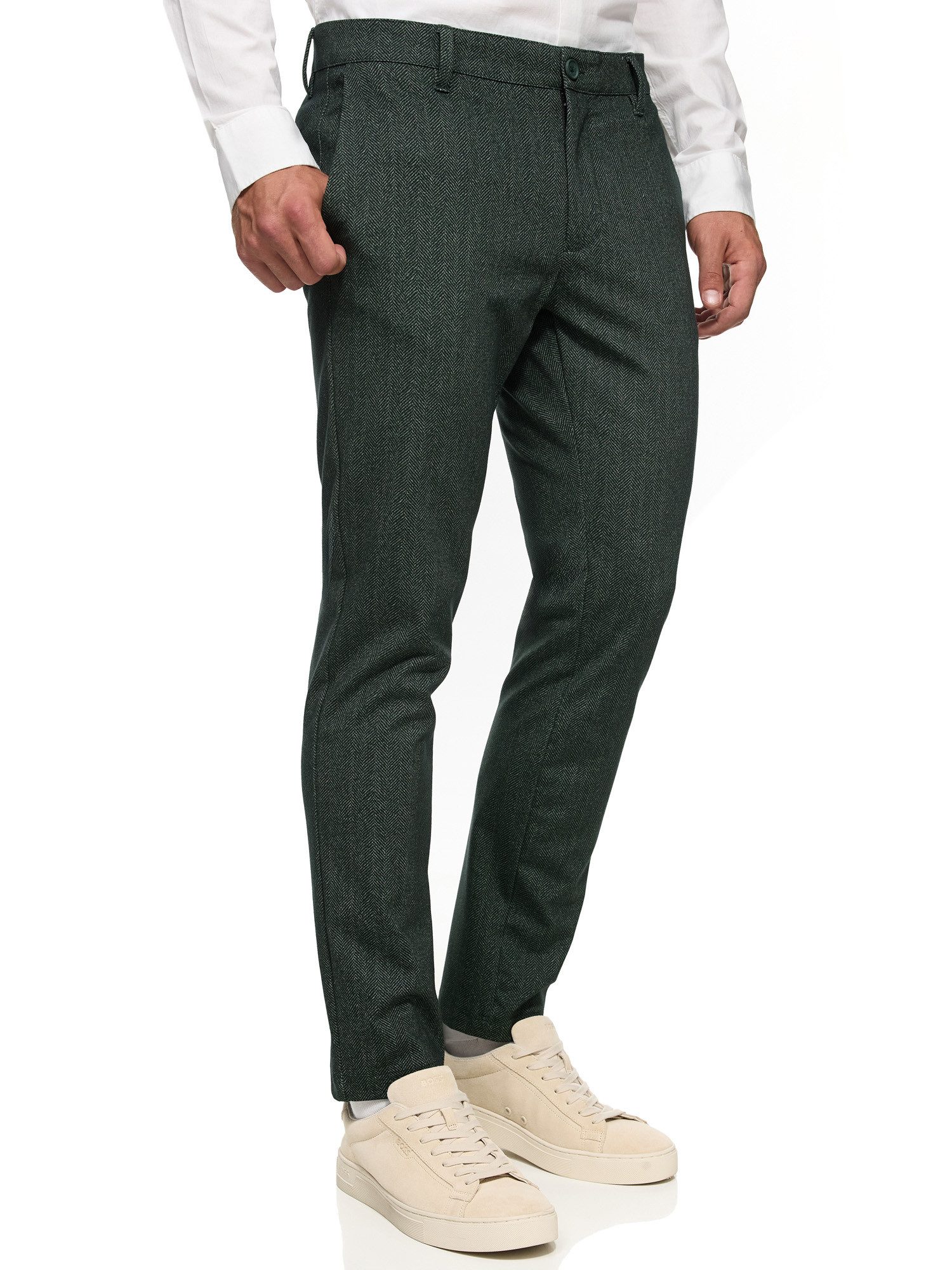 Indicode Chinohose Herren Rodekro Chino Hose Herrenhose Performance Pants mit 4 Taschen