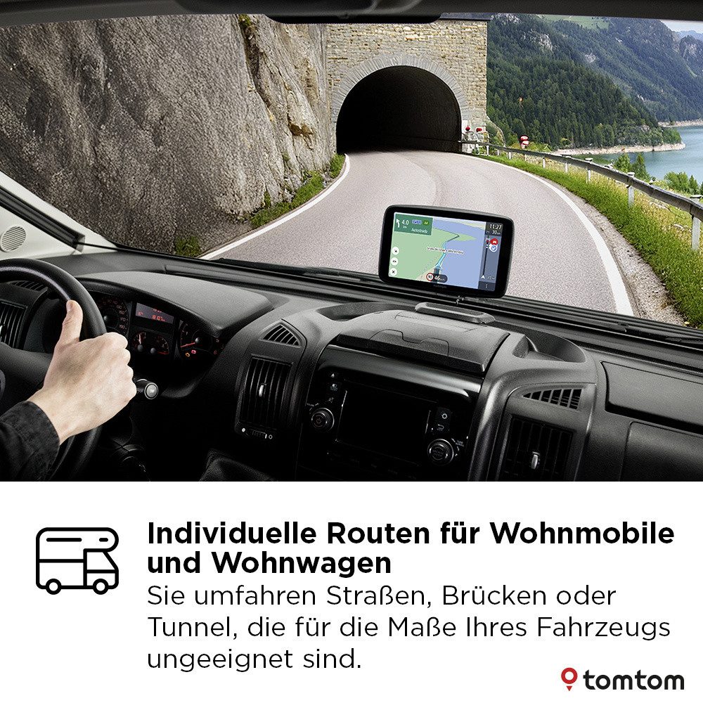 TomTom TomTom Go Camper Tour" 2nd LKW-Navi 15.2 cm 6 Zoll Navigationsgerät