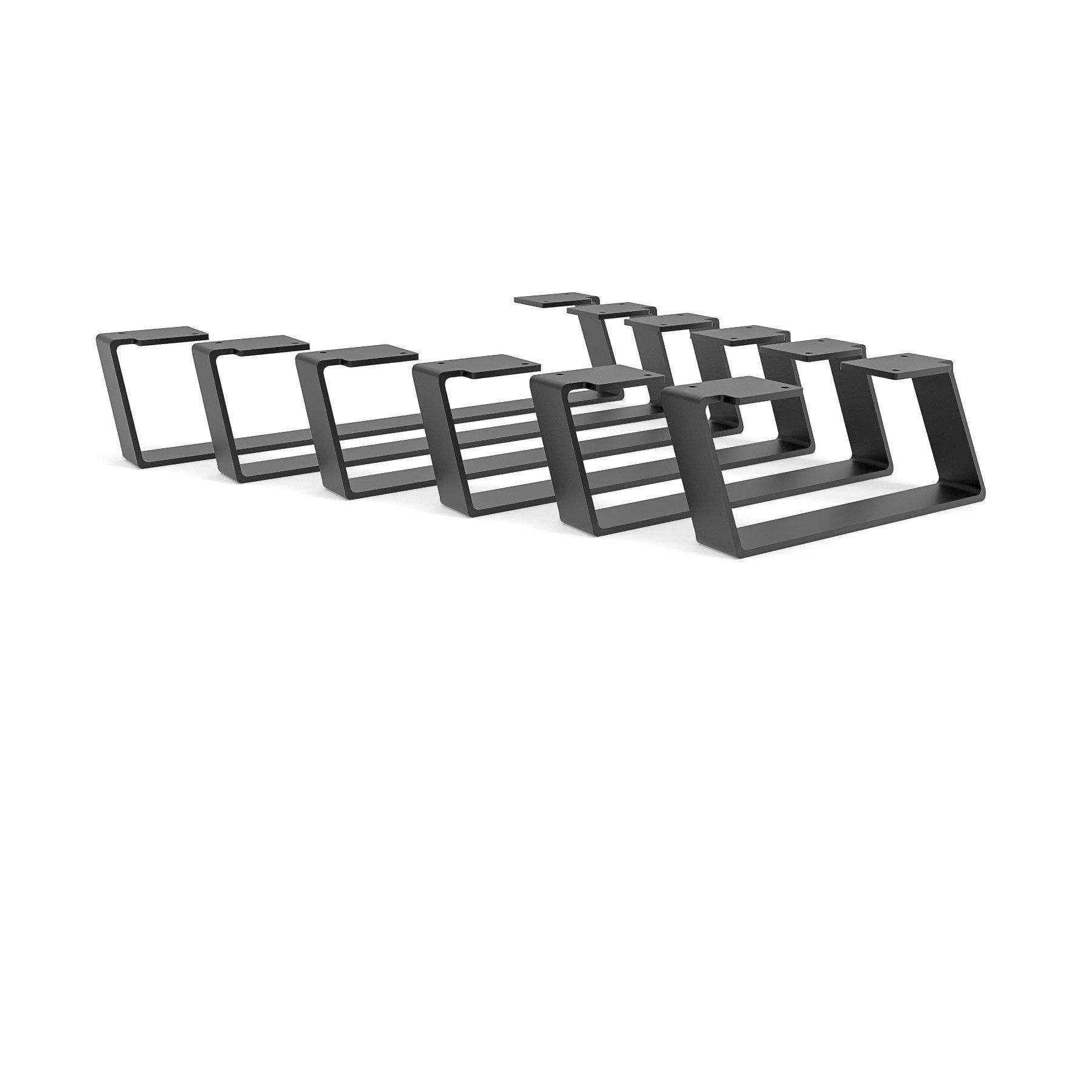 HEVVA Möbelfuß Möbelfüße MAILAND - 7 Größen 20-50 cm - Kommodenbeine, Sideboardfüße, (Set-Option: Sie können ein Set von 2 Möbelfüßen kaufen)