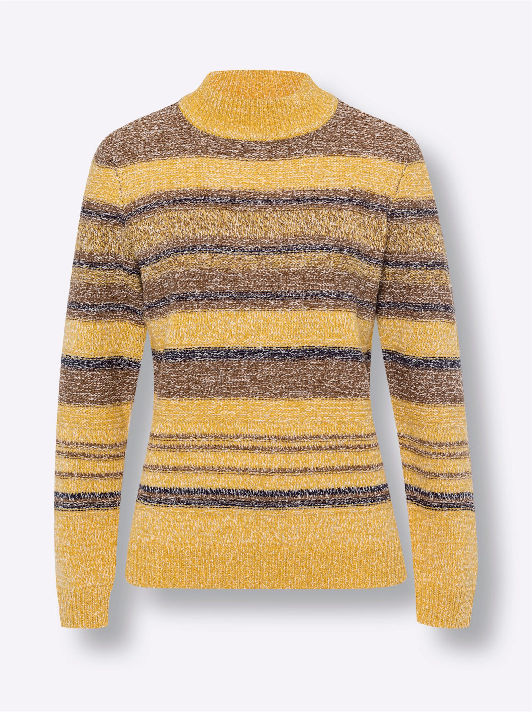 Sieh an! Strickpullover Langarm-Pullover Langarm Links-Strick, Struktur