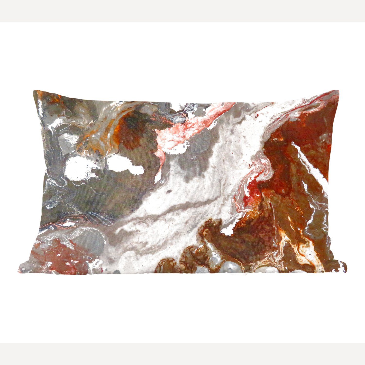 MuchoWow Dekokissen Regenbogen - Granit - Kristall, Wohzimmer Dekoration, Zierkissen, Dekokissen mit Füllung, Schlafzimmer | Dekokissen