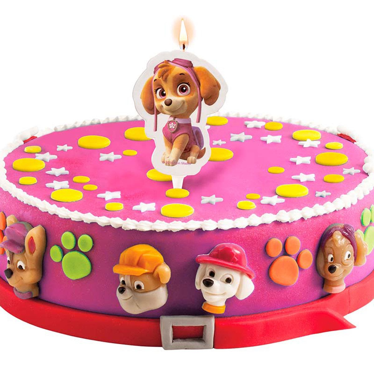 deKora Geburtstagskerze Kerze Paw Patrol Skye 7,5 cm
