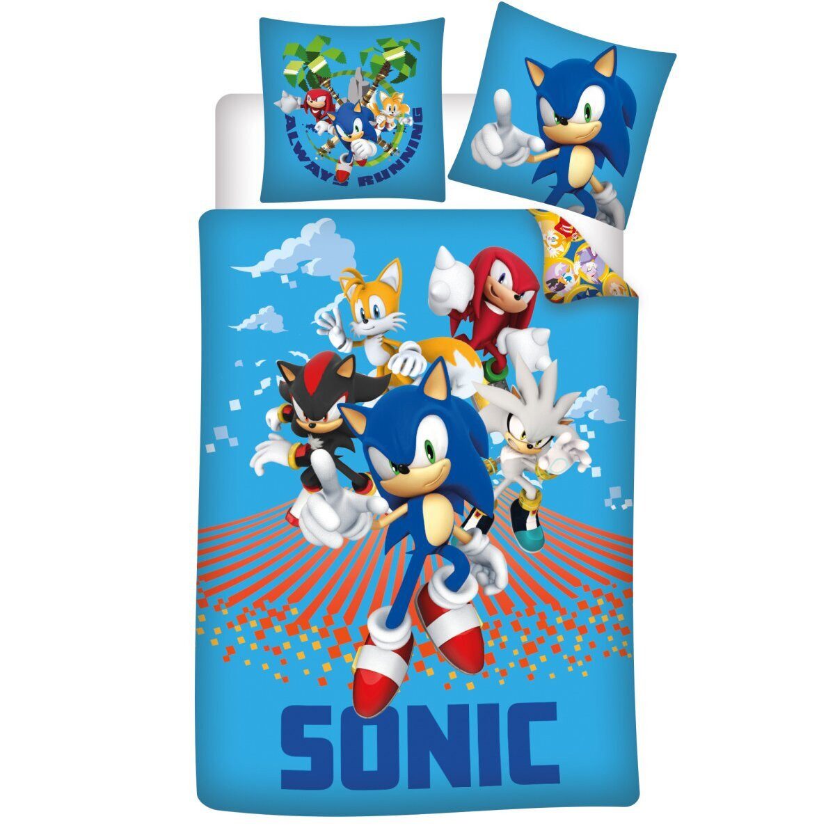 Sonic Kinderbettwäsche Sonic Always Running Kinderbettwäsche günstig online kaufen