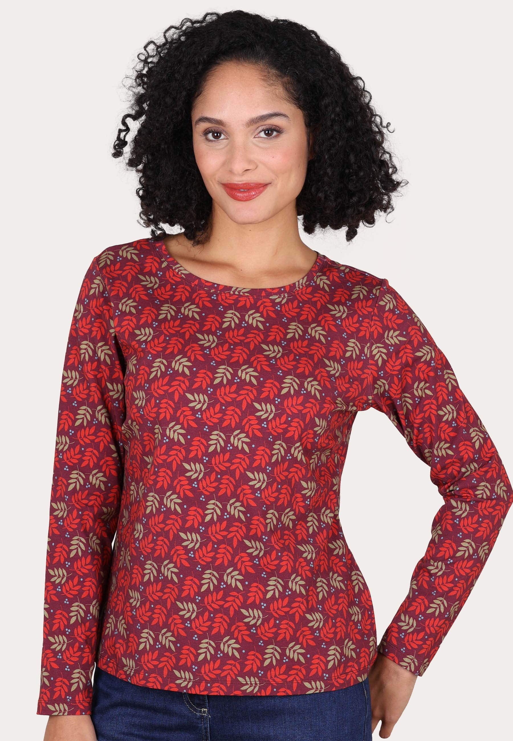 Deerberg Langarmshirt Pittara Leaves