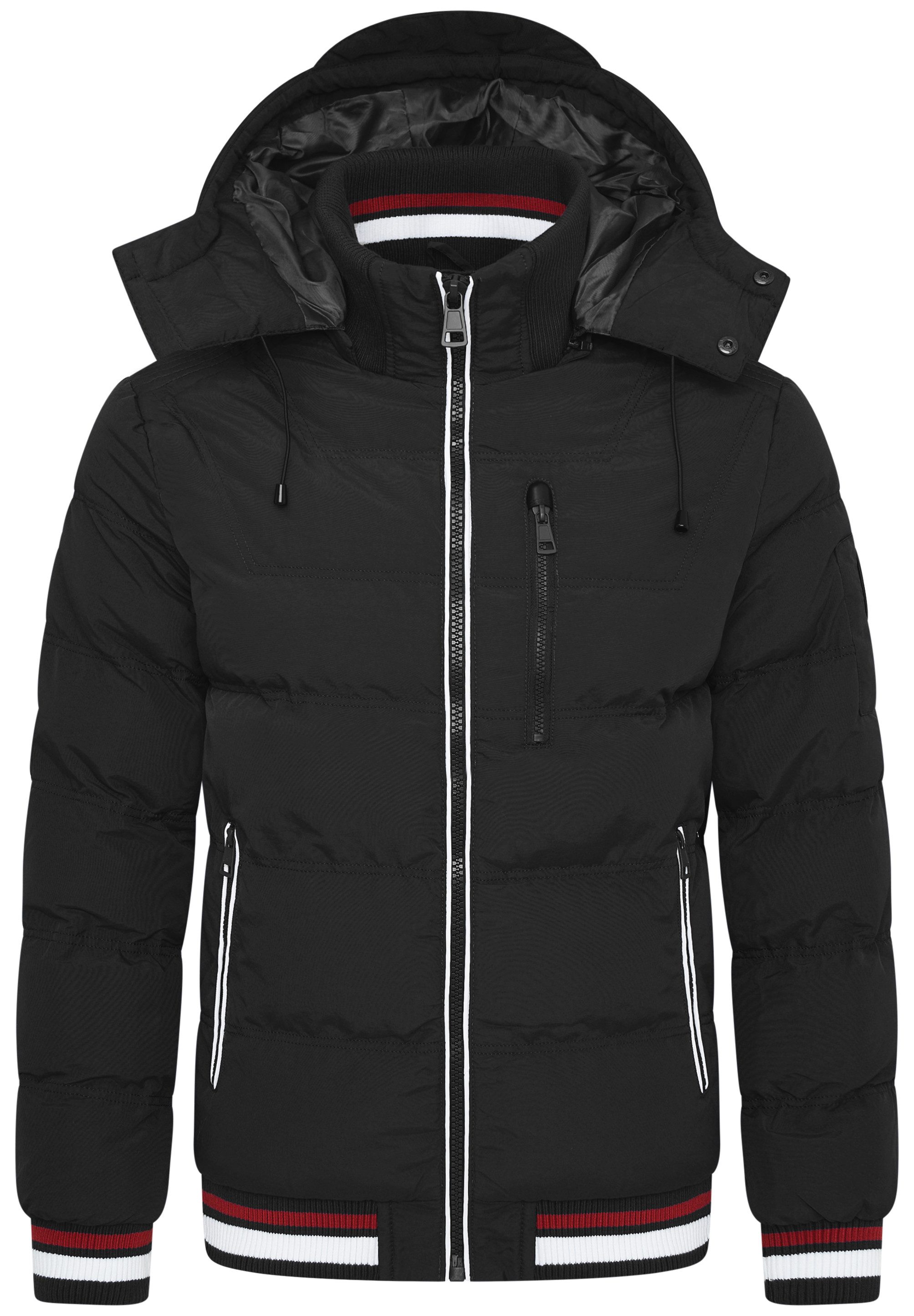 OneRedox Winterjacke ORNUUK Herren warme Pufferjacke Steppjacke Windbreaker