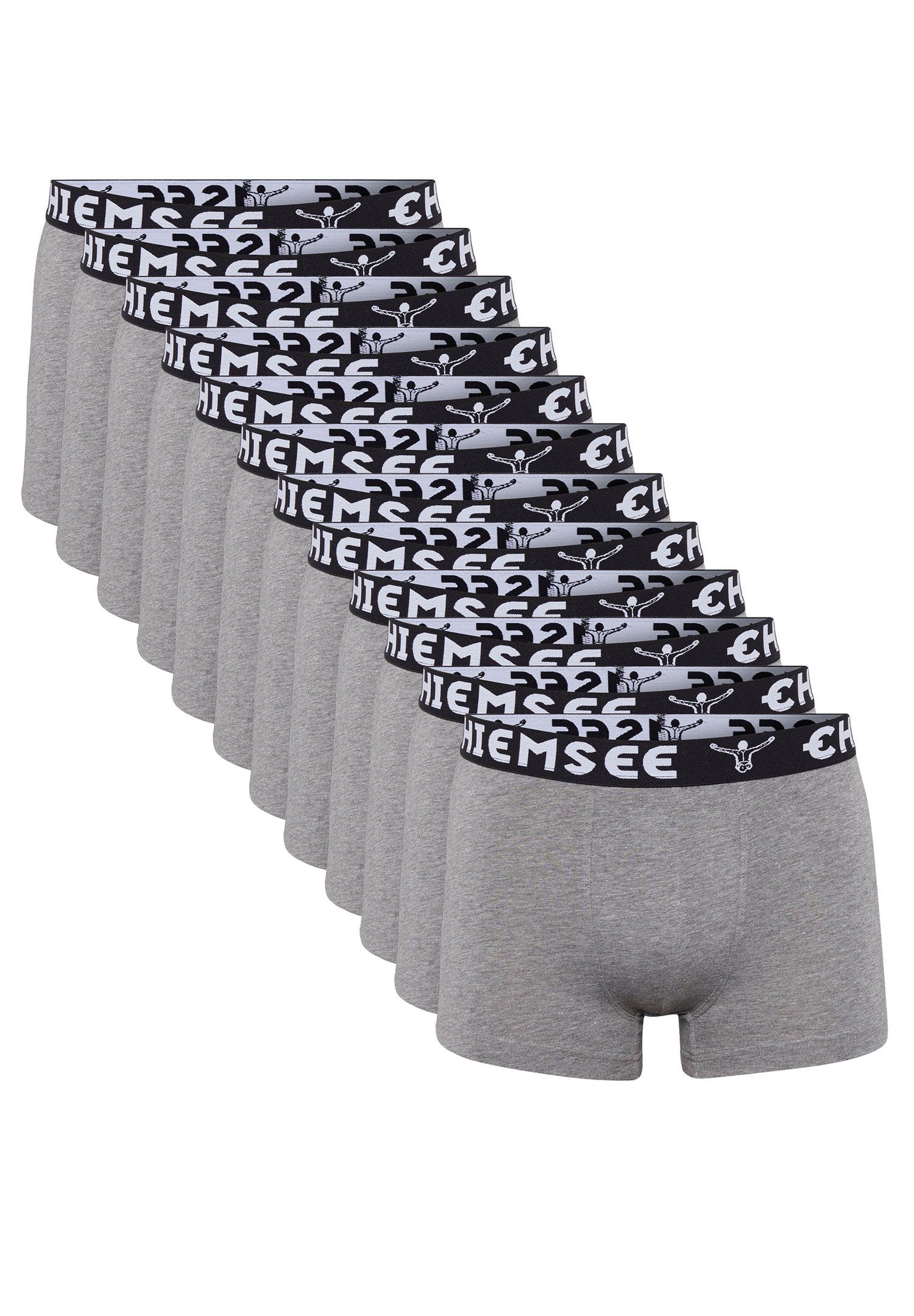 Chiemsee Boxershorts Boxer Trunks 12P (Spar-Pack, 12-St., 12er-Pack) Grey