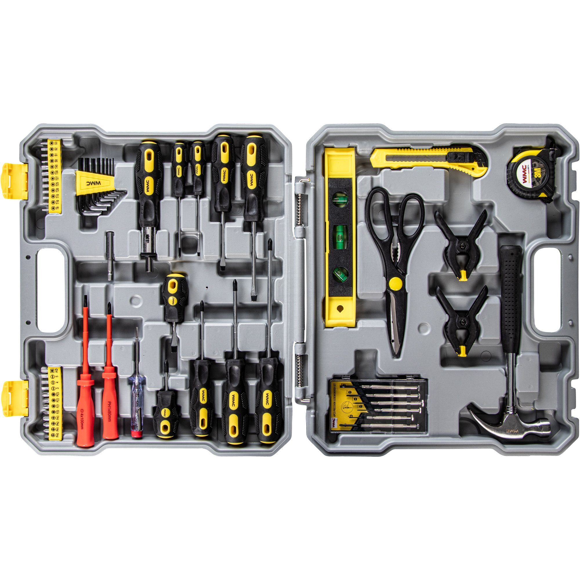 WMC Tools Werkzeugset, (400-St), Werkzeugkoffer Trolley Heimwerker Werkzeug  Set
