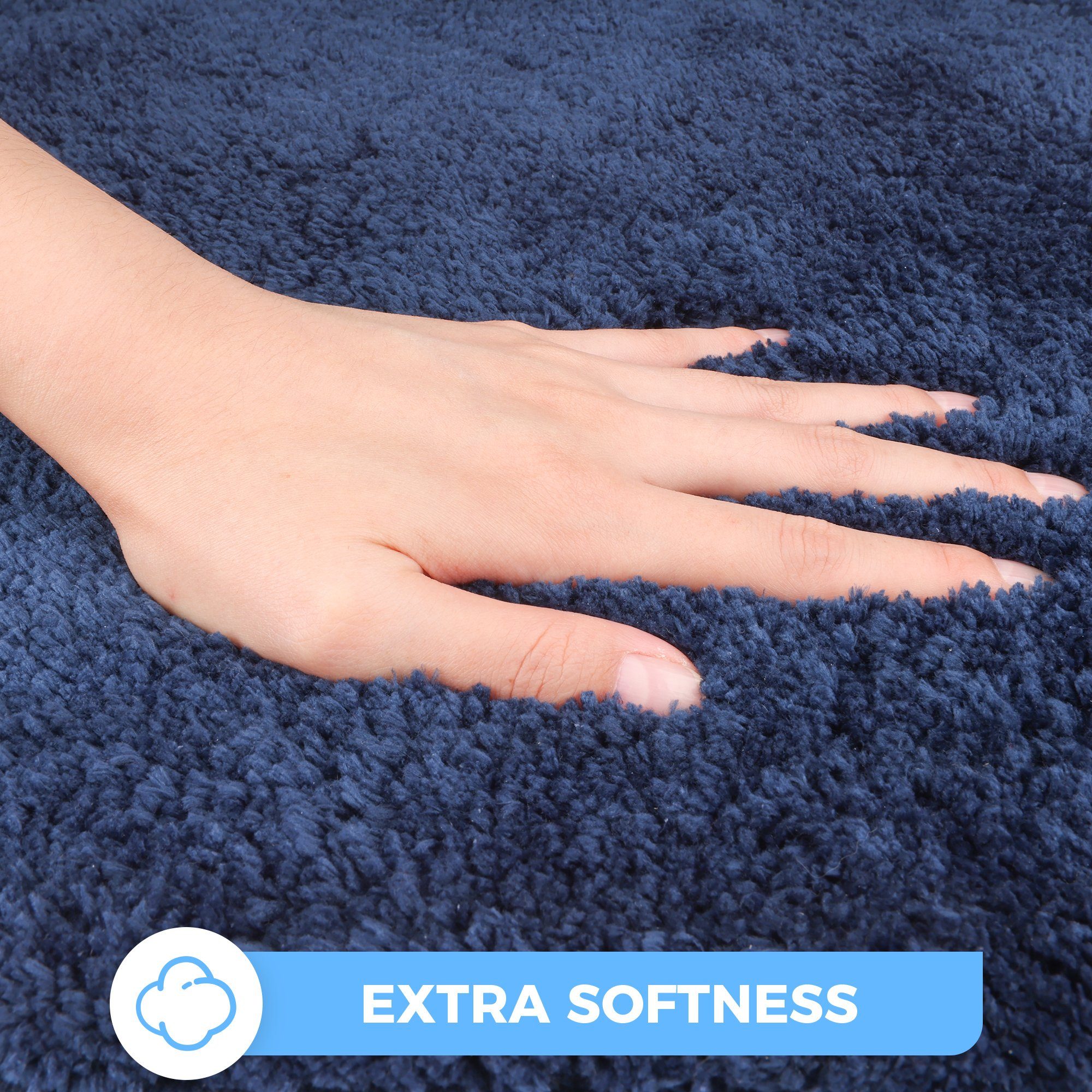 Sentidos Badematte badteppich rutschfest Eleganter Badezimmerteppich, Höhe günstig online kaufen