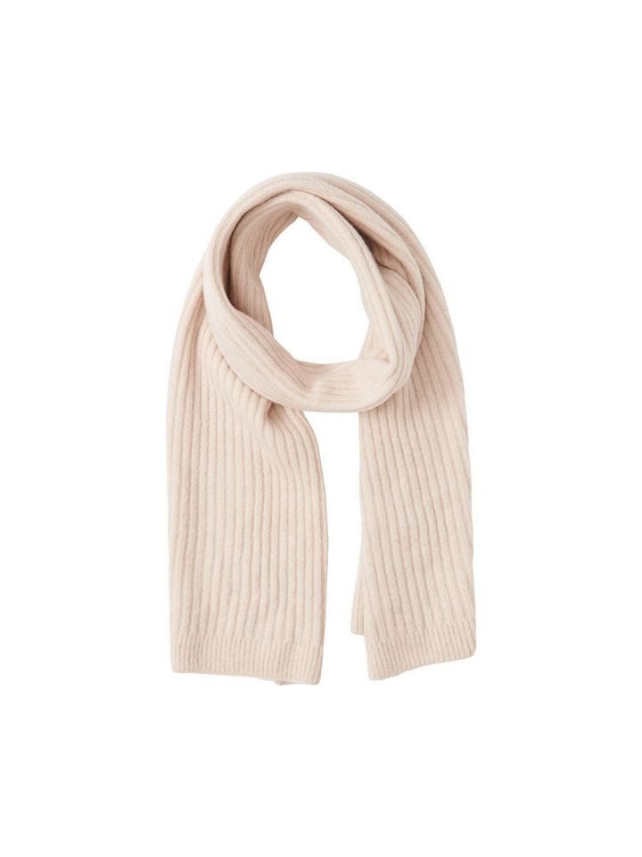 pieces Strickschal - gerippter Schal - Wollschal einfarbig, ONE SIZE