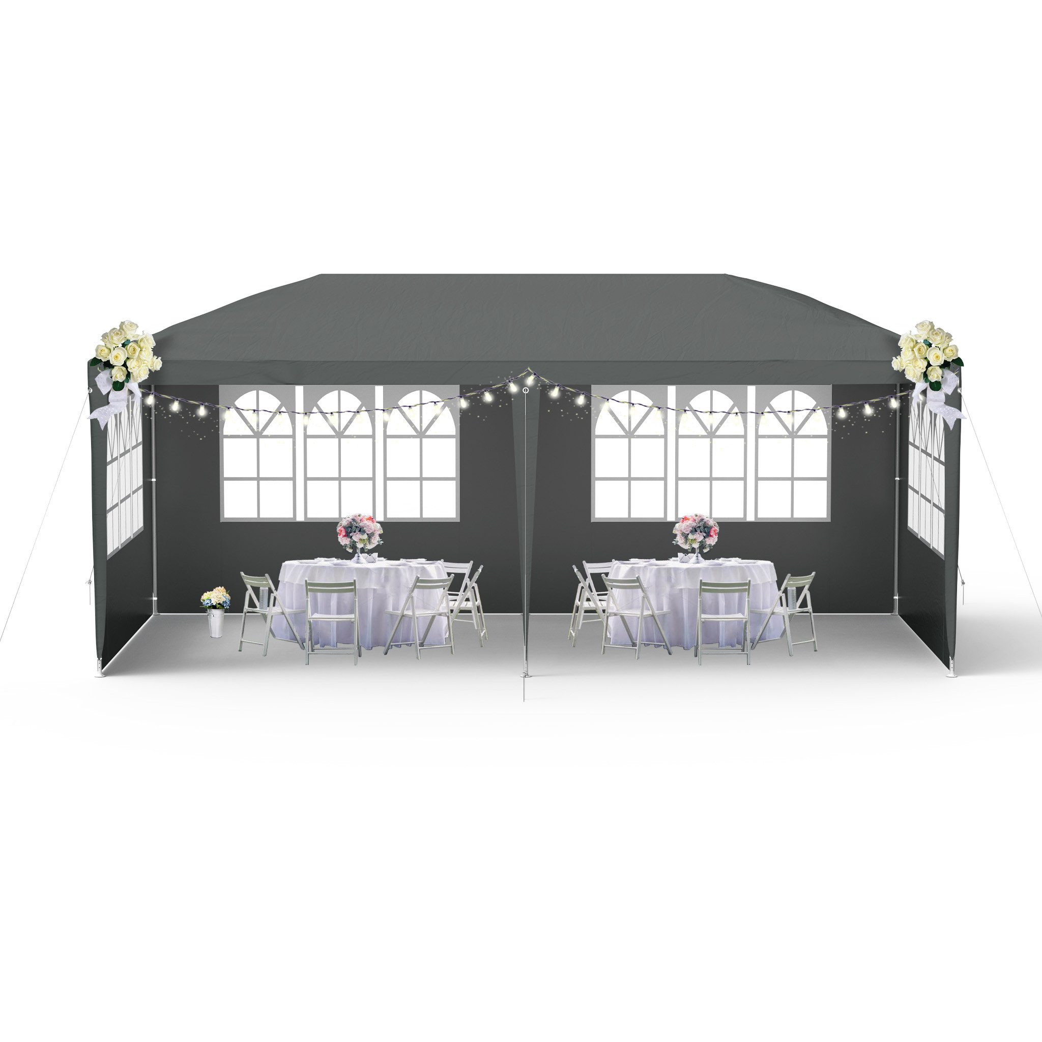 FIVMEN Pavillon Partyzelt Festzelt Bierzelt Gartenzelt Outdoor Gartenpavillon