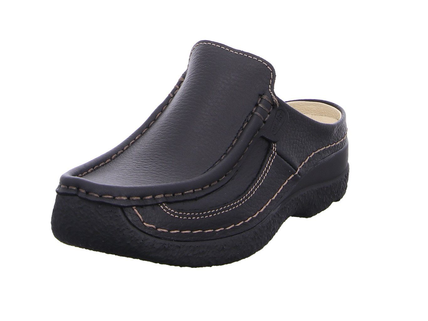 WOLKY Roll-Slide Schwarz Clog