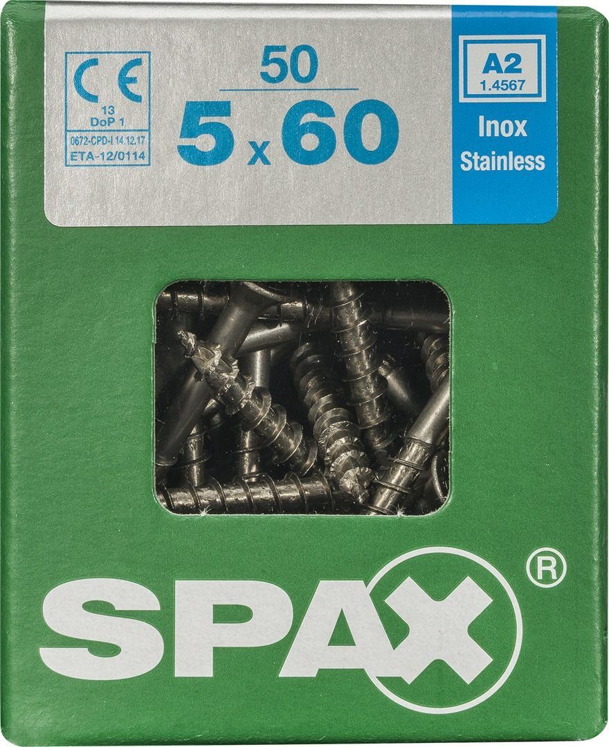 SPAX Holzbauschraube Spax Universalschrauben 5.0 x 60 mm TX 20 Senkkopf