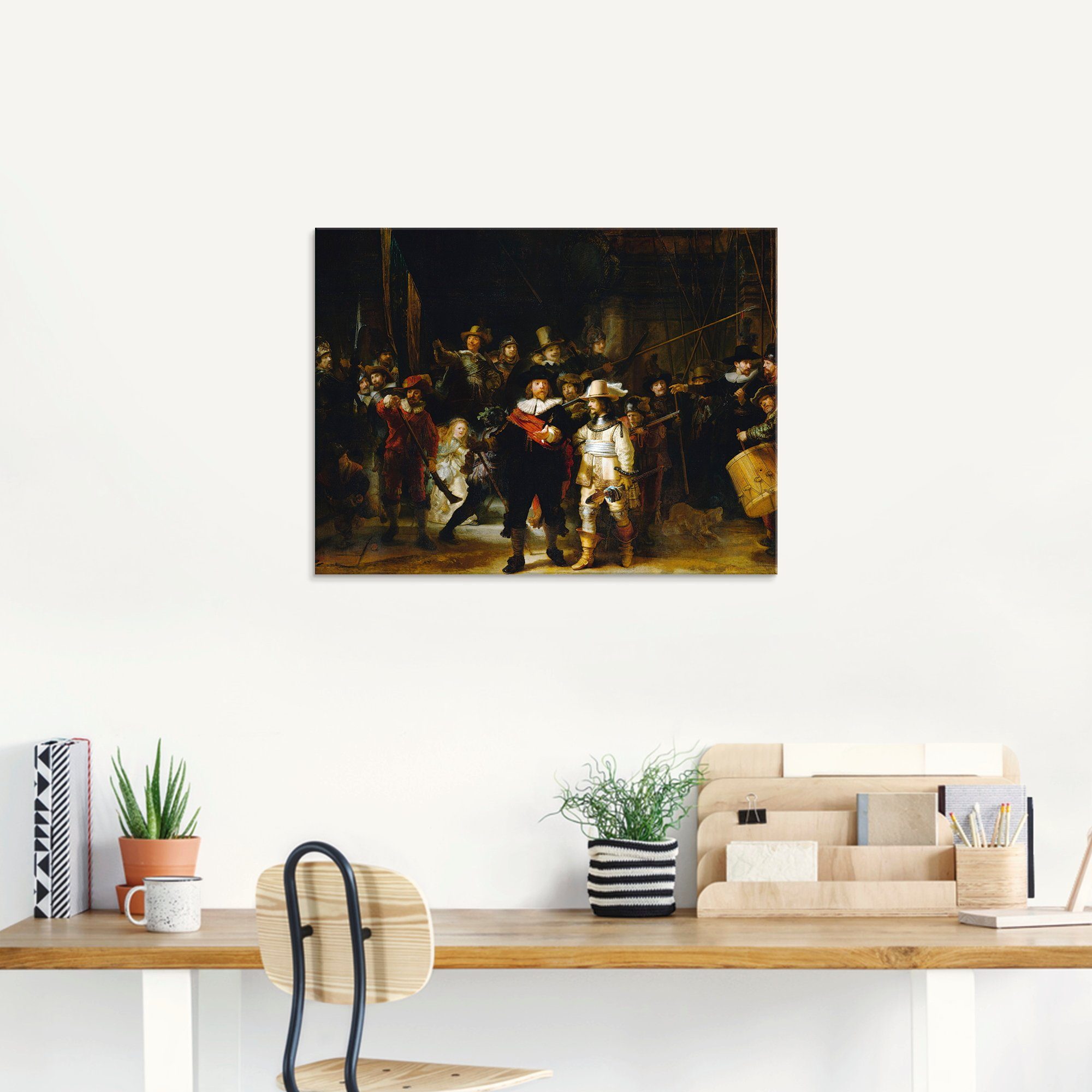 Artland Glasbild Die Nachtwache. 1642, Porträts (1 St), in verschiedenen Größen