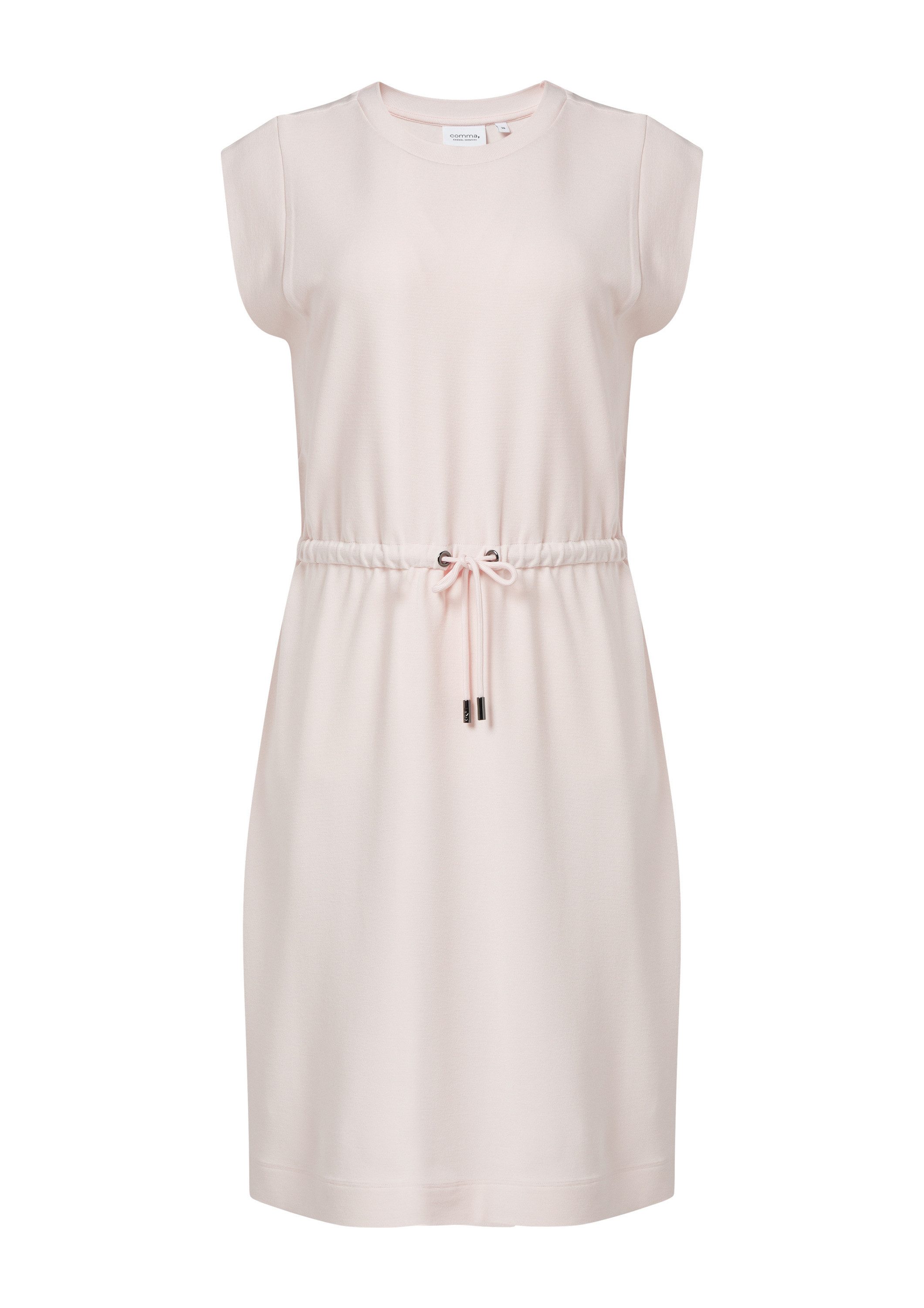 comma Minikleid Kleid Ärmelloses Jerseykleid mit Tunnelzug