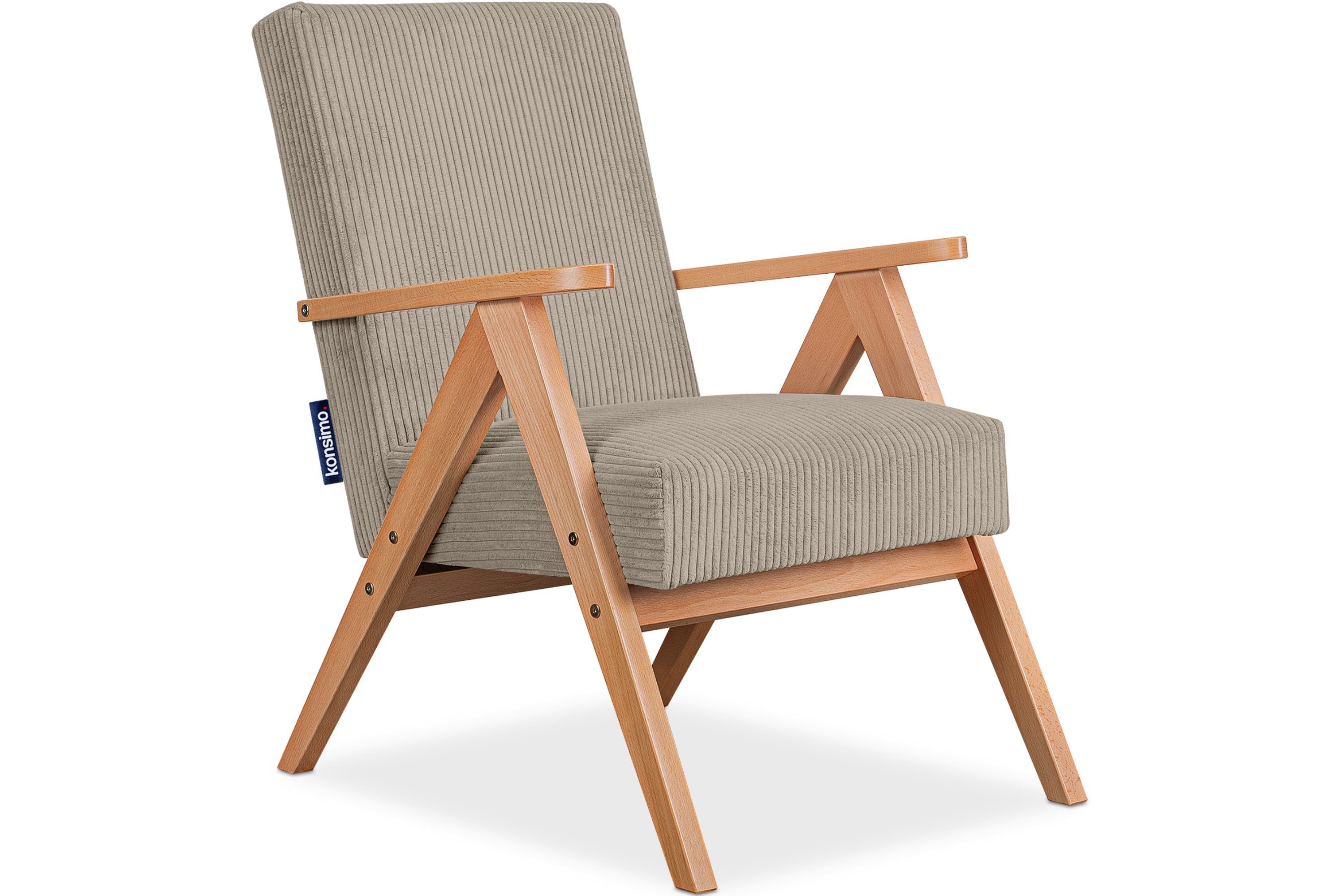 KONSIMO® Cocktailsessel NASET Sessel, Rahmen aus günstig online kaufen