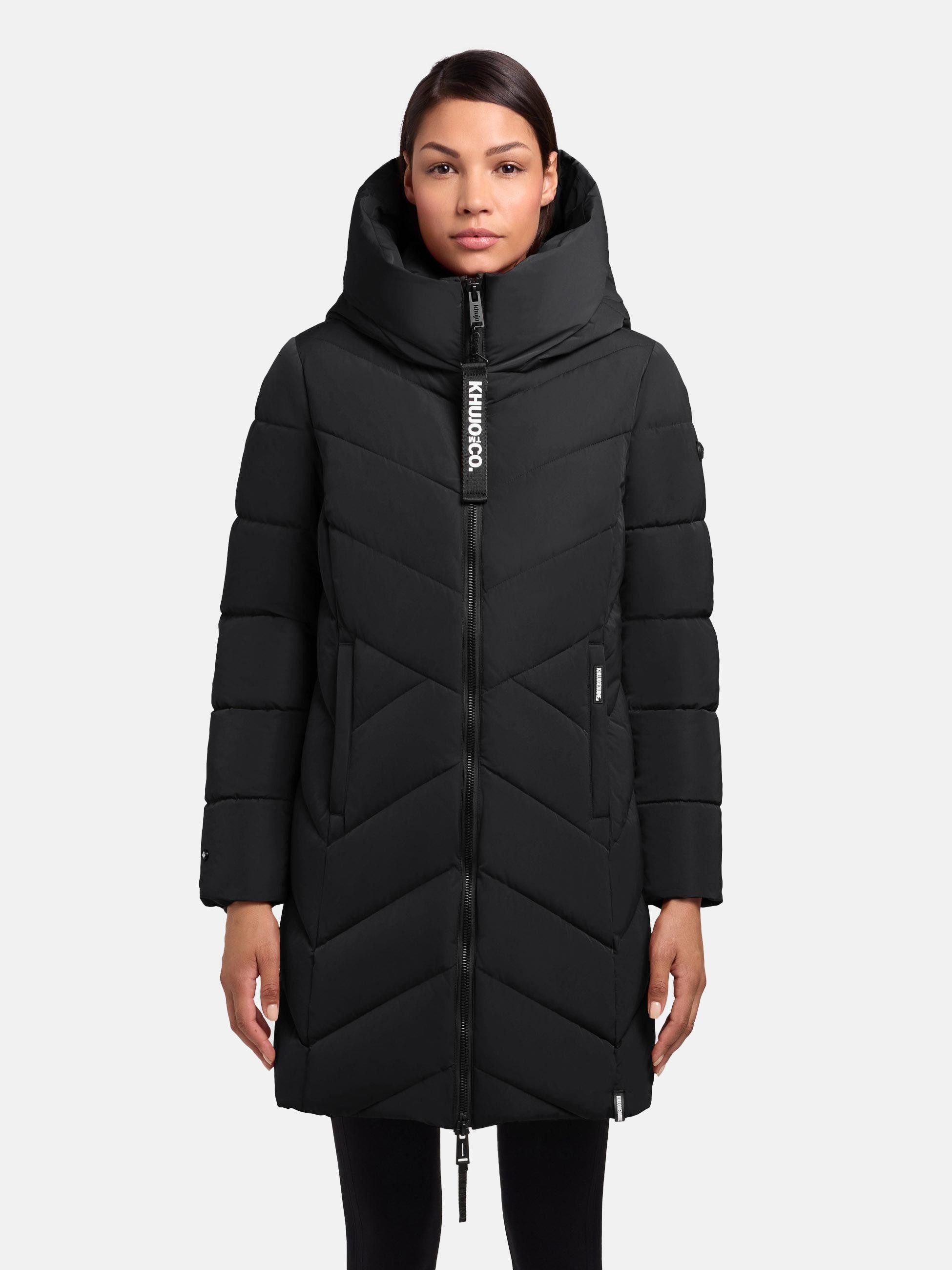 khujo Wintermantel Darka2-YM Winter Steppmantel mit Schlüsselanhänger