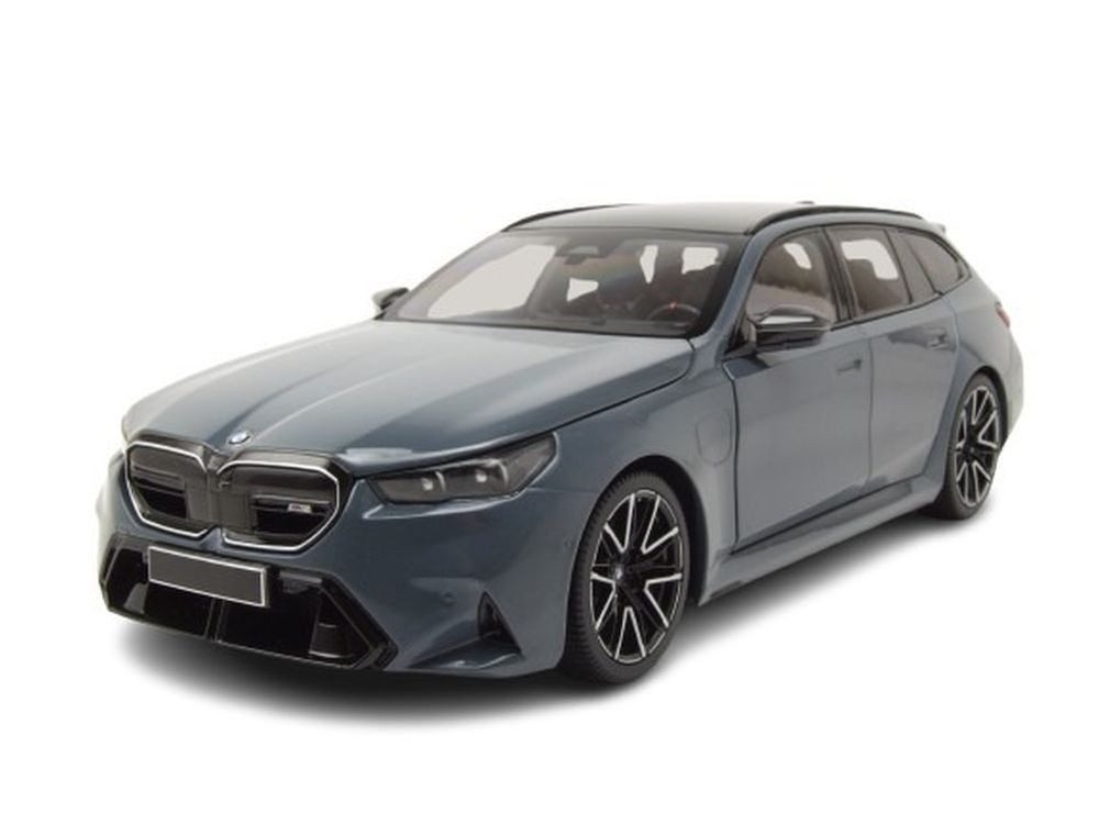Minichamps Modellauto BMW M5 Touring Kombi 2024 grau metallic, Maßstab 1:18