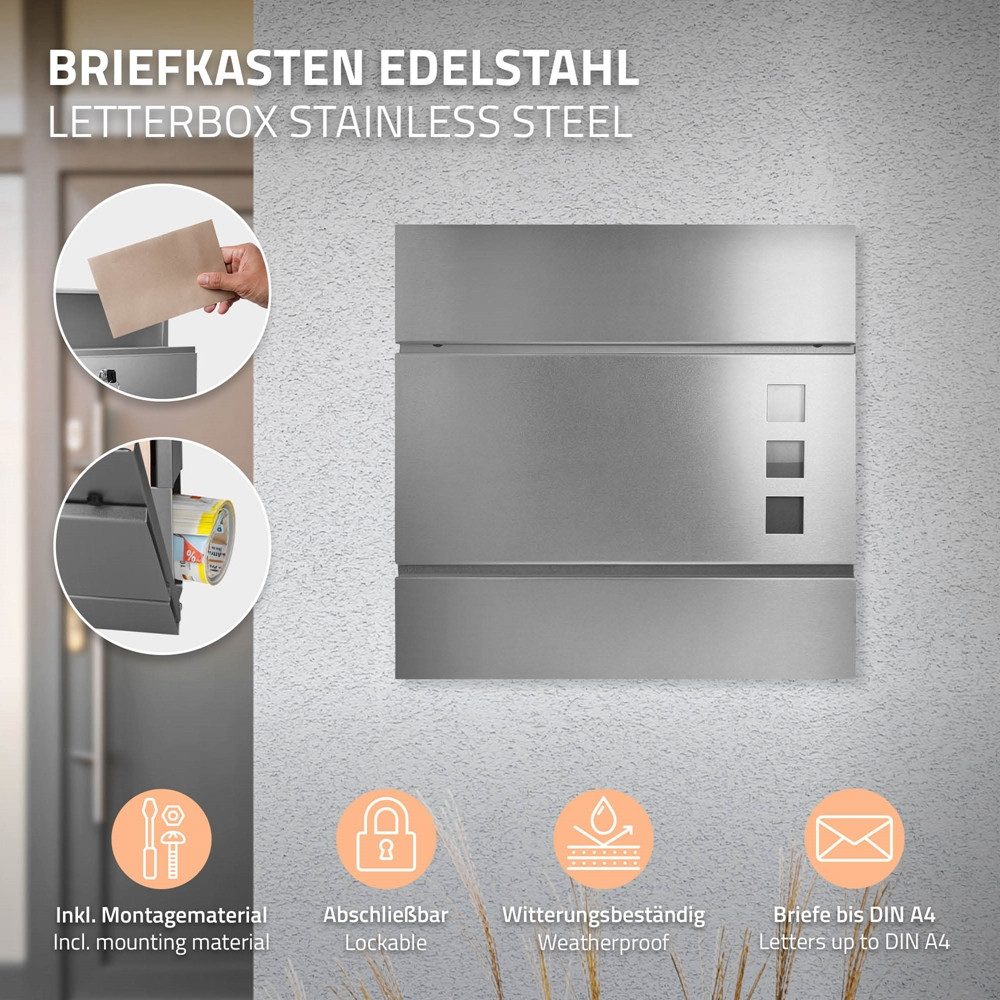 ML-DESIGN Briefkasten Wandbriefkasten Postkasten Design Briefkastenanlage günstig online kaufen