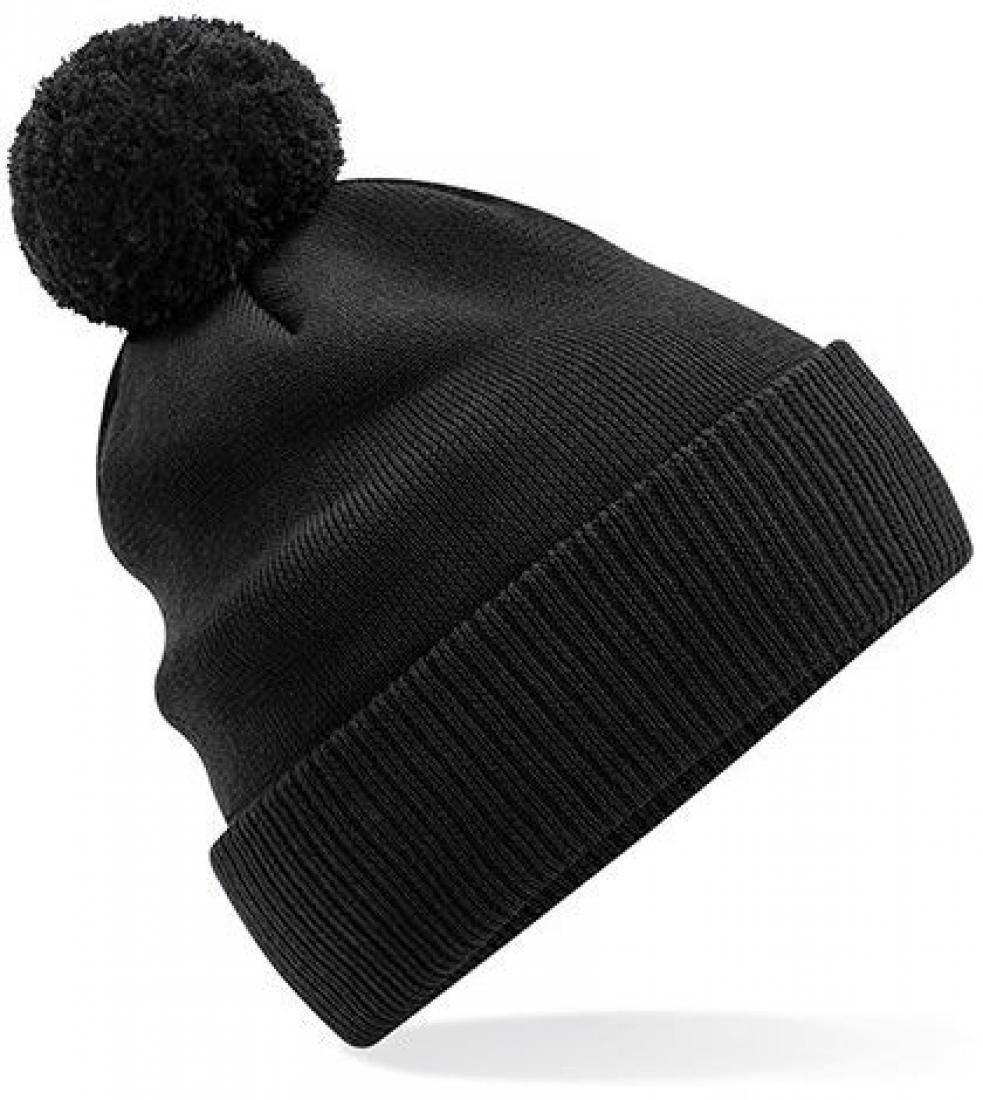 Beechfield® Bommelmütze Organic Cotton Snowstar® Beanie - 100% Bio-Baumwolle