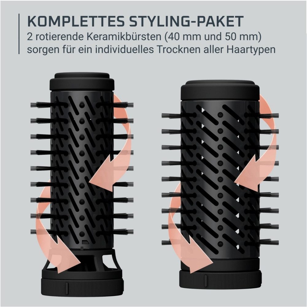 Rowenta Lockenstab Rowenta UB9520 Brush Activ Lockenstab schwarz für Styling.