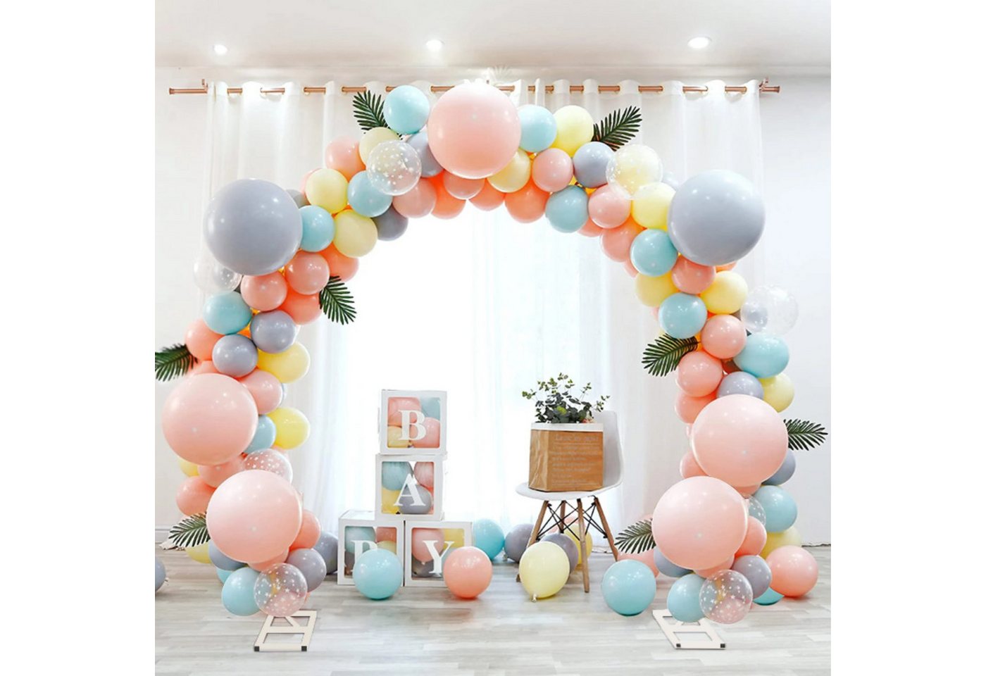 Thumbnail - Festivalartikel Ständerprofil Ballonständer gold 2,5m - perfekt für Hochzeiten und Geburtstage!